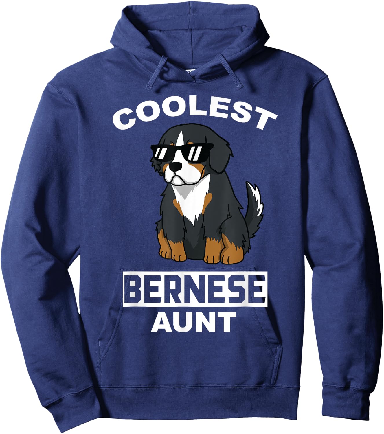 Coolest Bernese Mountain Dog Aunt Funny Dog Women Hoodie - Hoodie | Navy