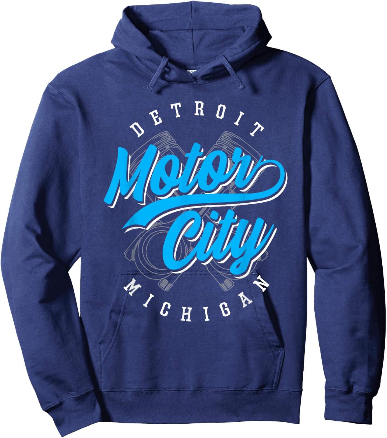Classic Detroit Motor City Michigan Michiganians Pride Gift Hoodie - Hoodie | Navy