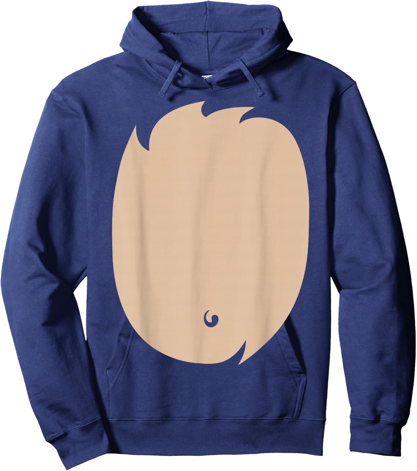 Deer Belly Shirt Cute Deer Costume DIY Halloween Costume Hoodie - Hoodie | Navy
