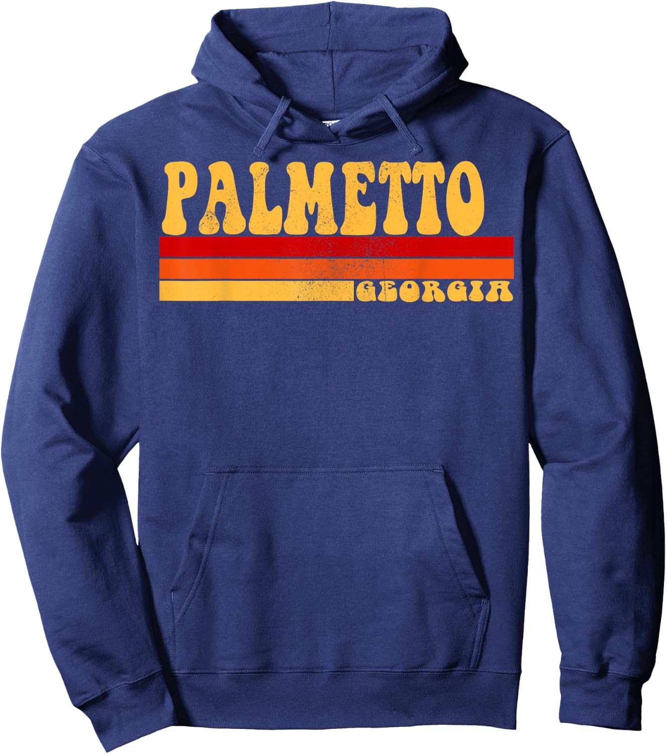 PALMETTO Georgia City Vintage Roots Retro Design 70s 80s Hoodie - Hoodie | Navy