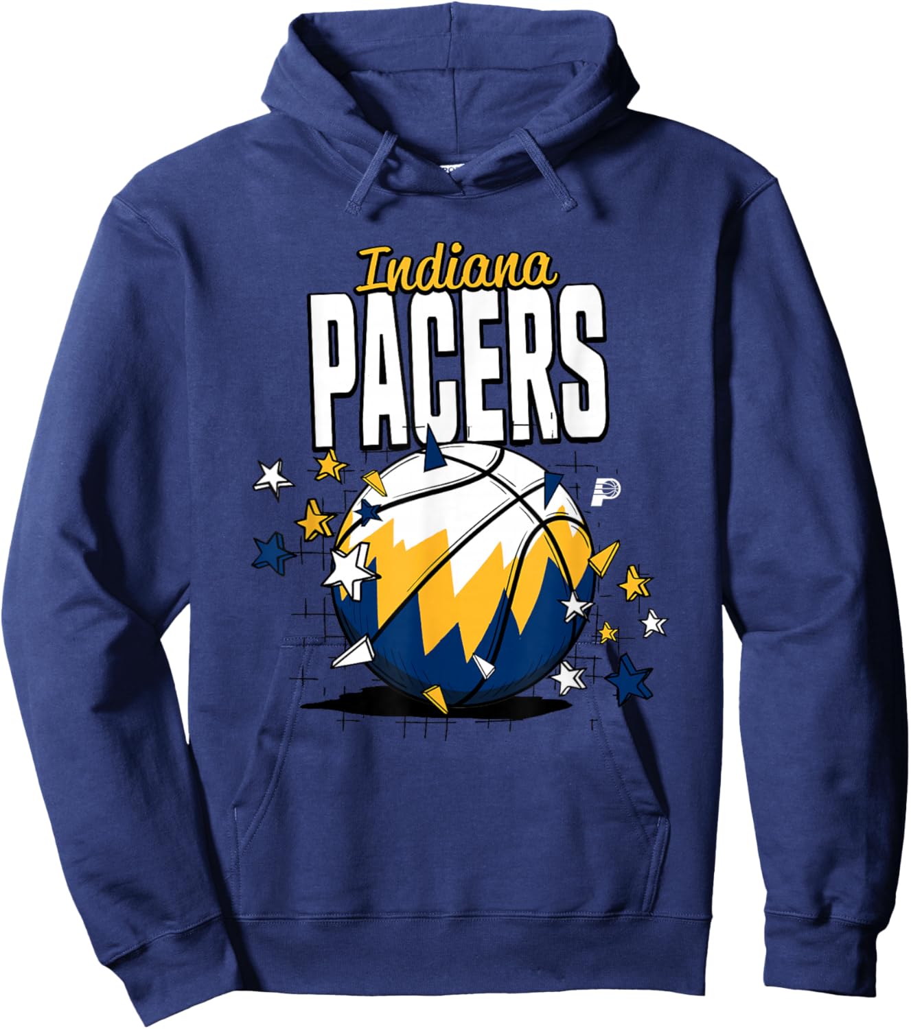 NBA Indiana Pacers Basketball Doodle Stars Hoodie - Hoodie | Navy