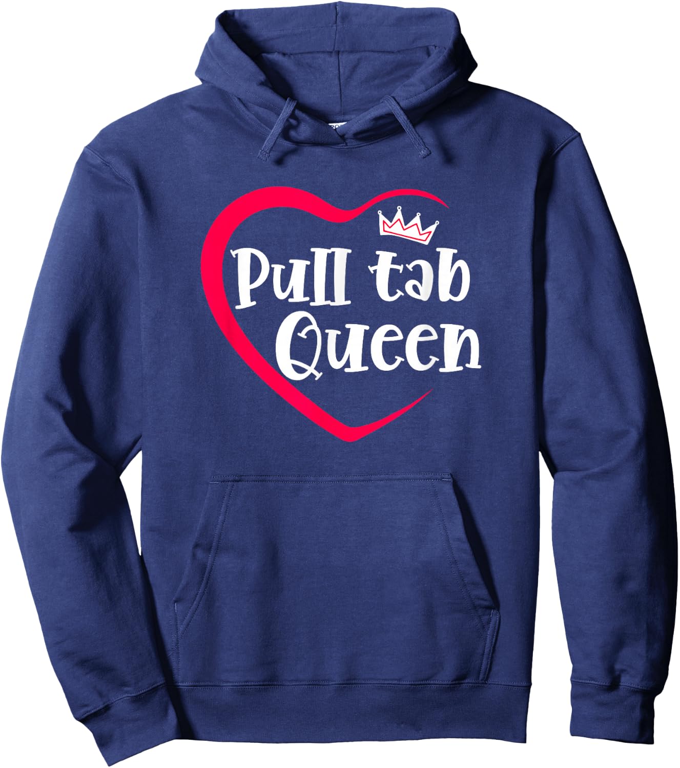 I Love Pull Tabs Queen Bar Game Tavern Gambling Pull Tickets Hoodie - Hoodie | Navy