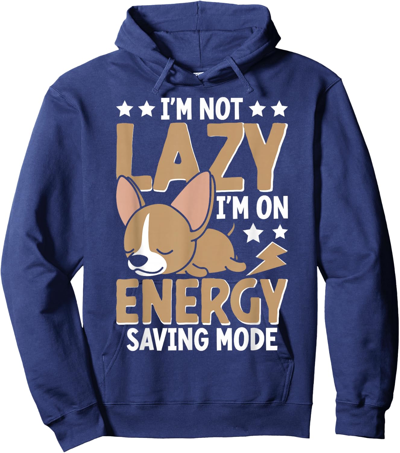 I'm Not Lazy Im On Energy Saving Mode Hoodie - Hoodie | Navy
