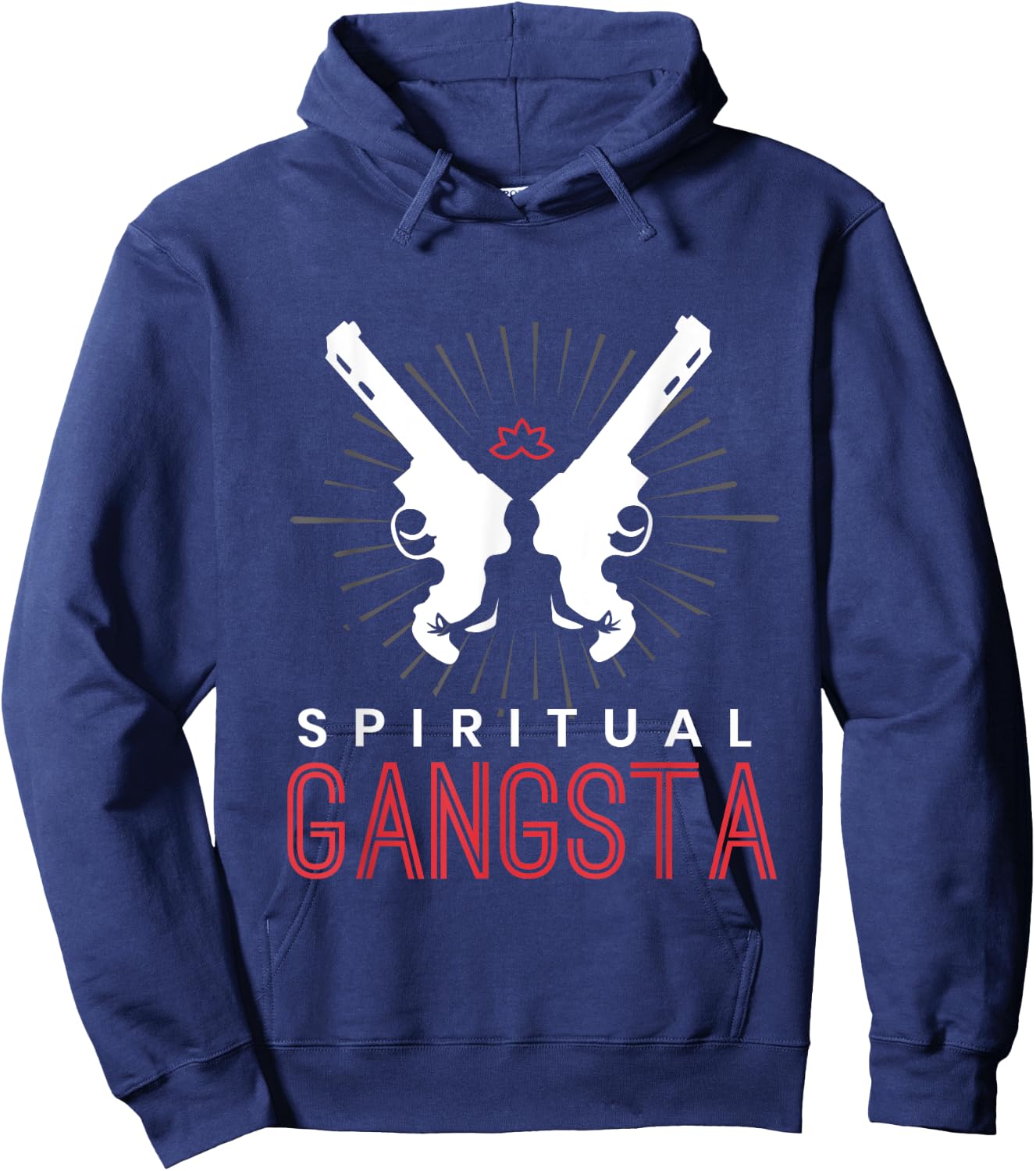 New Age Spiritual Spirituality Yoga Gangster Enlightened Zen Hoodie - Hoodie | Navy