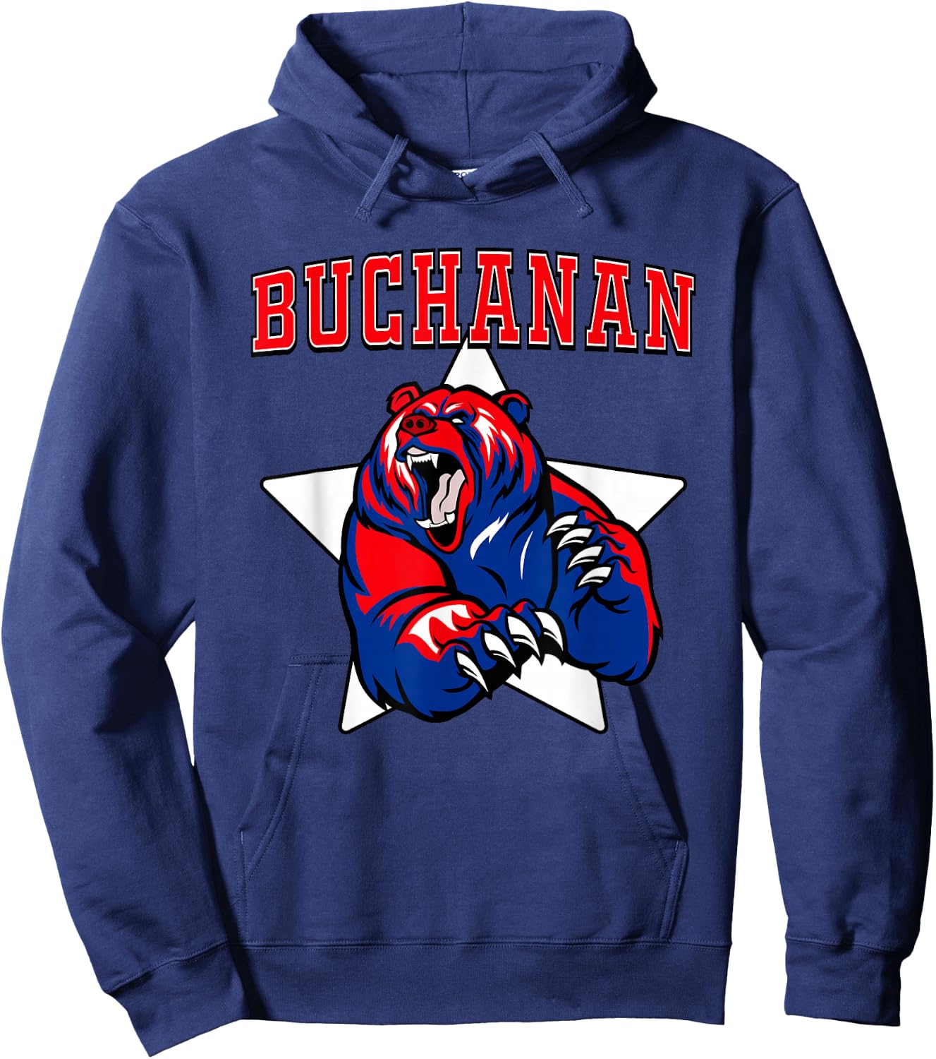 Buchanan Bears High School Team Spirit Hoodie - Hoodie | Navy