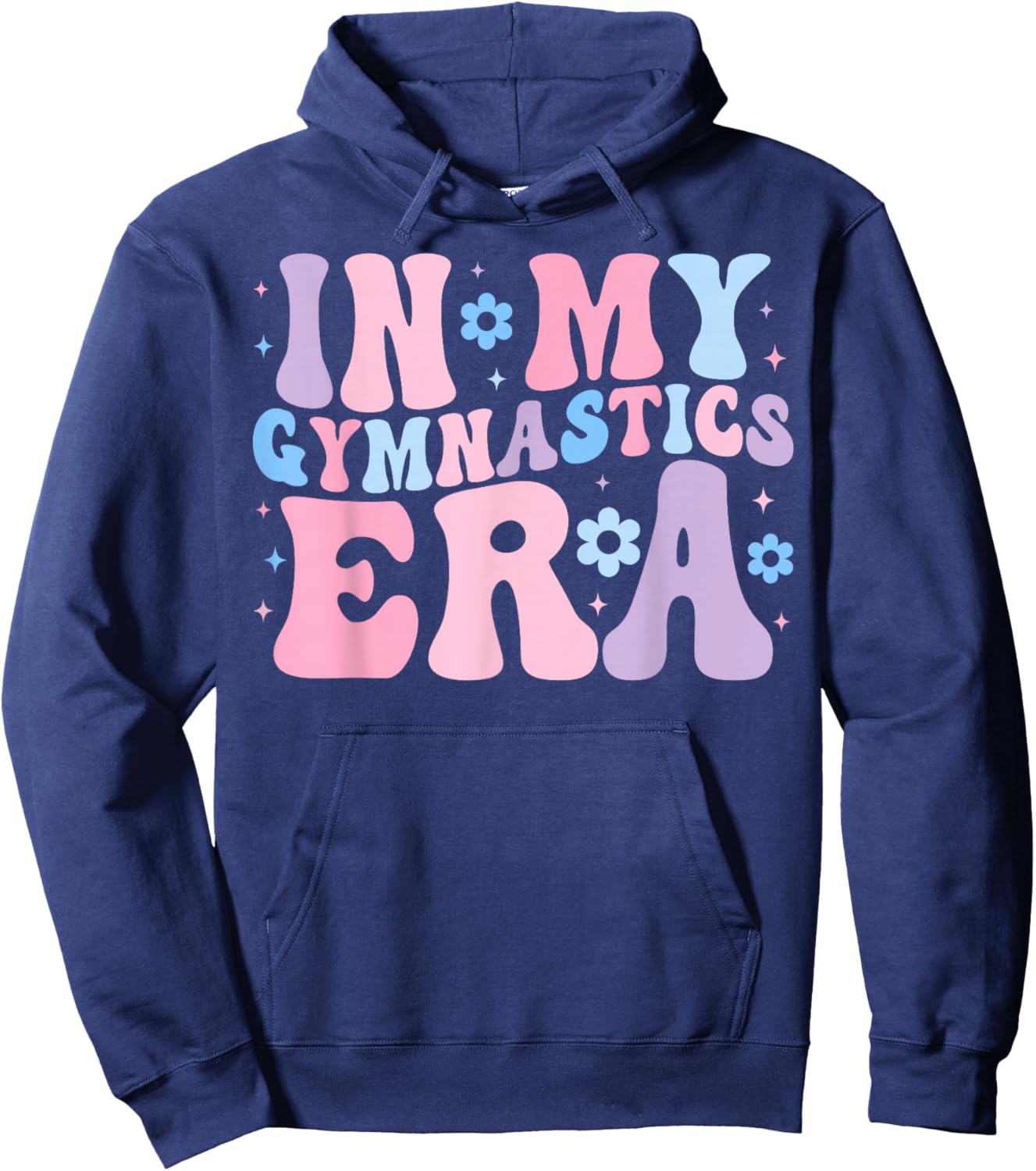 In My Gymnastics Era Gymnast Gymnastic Women Girls Groovy Hoodie - Hoodie | Navy