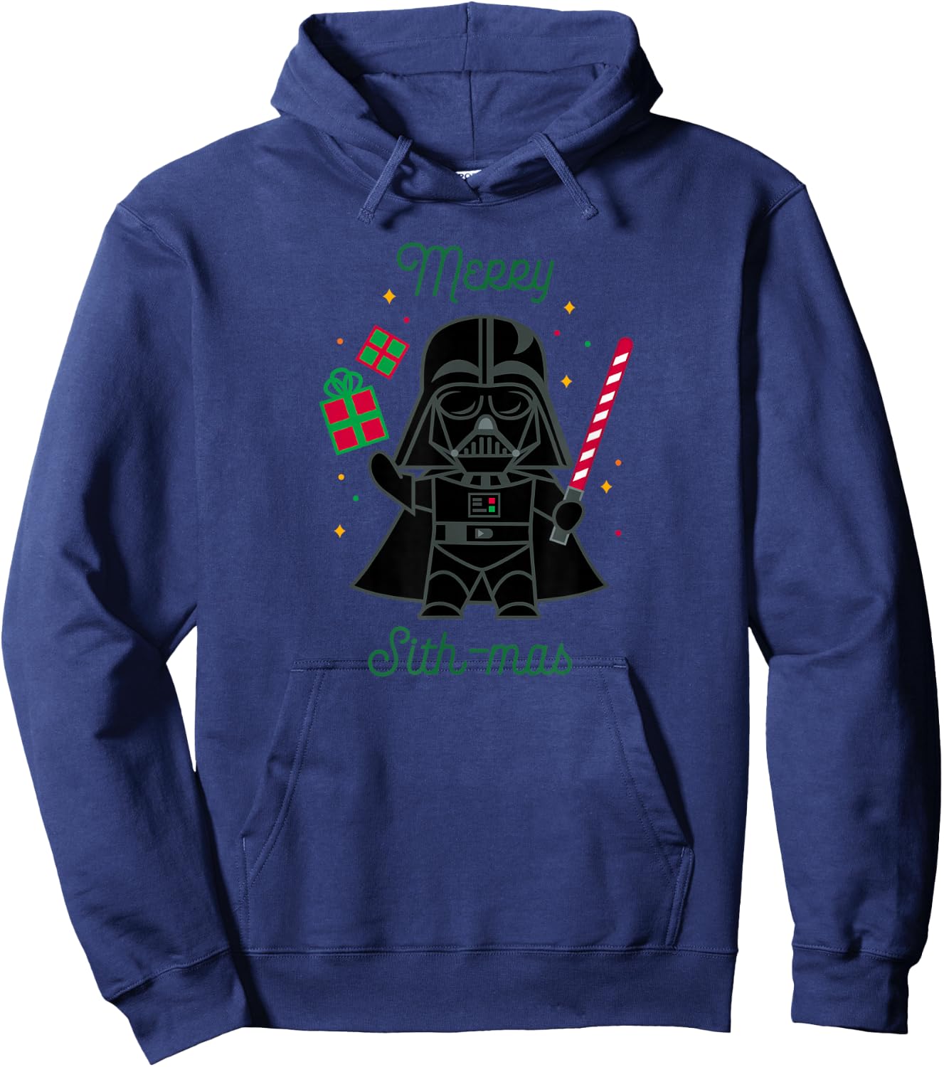 Star Wars Darth Vader Cute Christmas Holiday Merry Sith-mas Hoodie - Hoodie | Navy