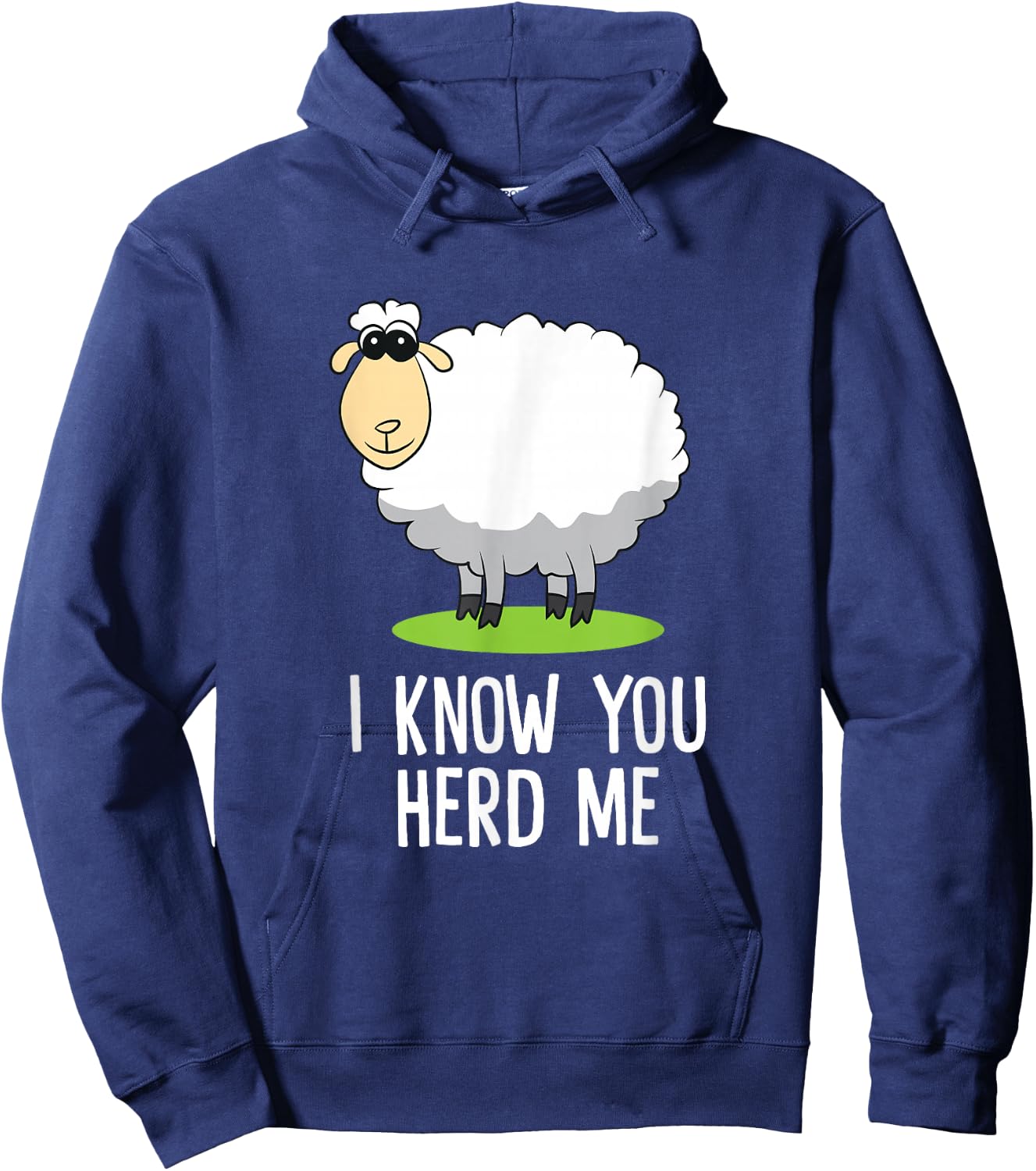 Funny I Know You Herd Me Cute Sheep Lover Gift Hoodie - Hoodie | Navy
