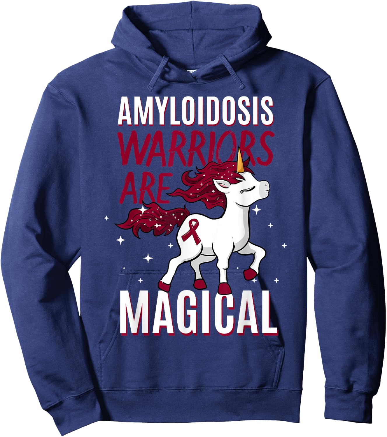 Warriors Are Magical Amyloidosis Blood Disorder Patients Hoodie - Hoodie | Navy