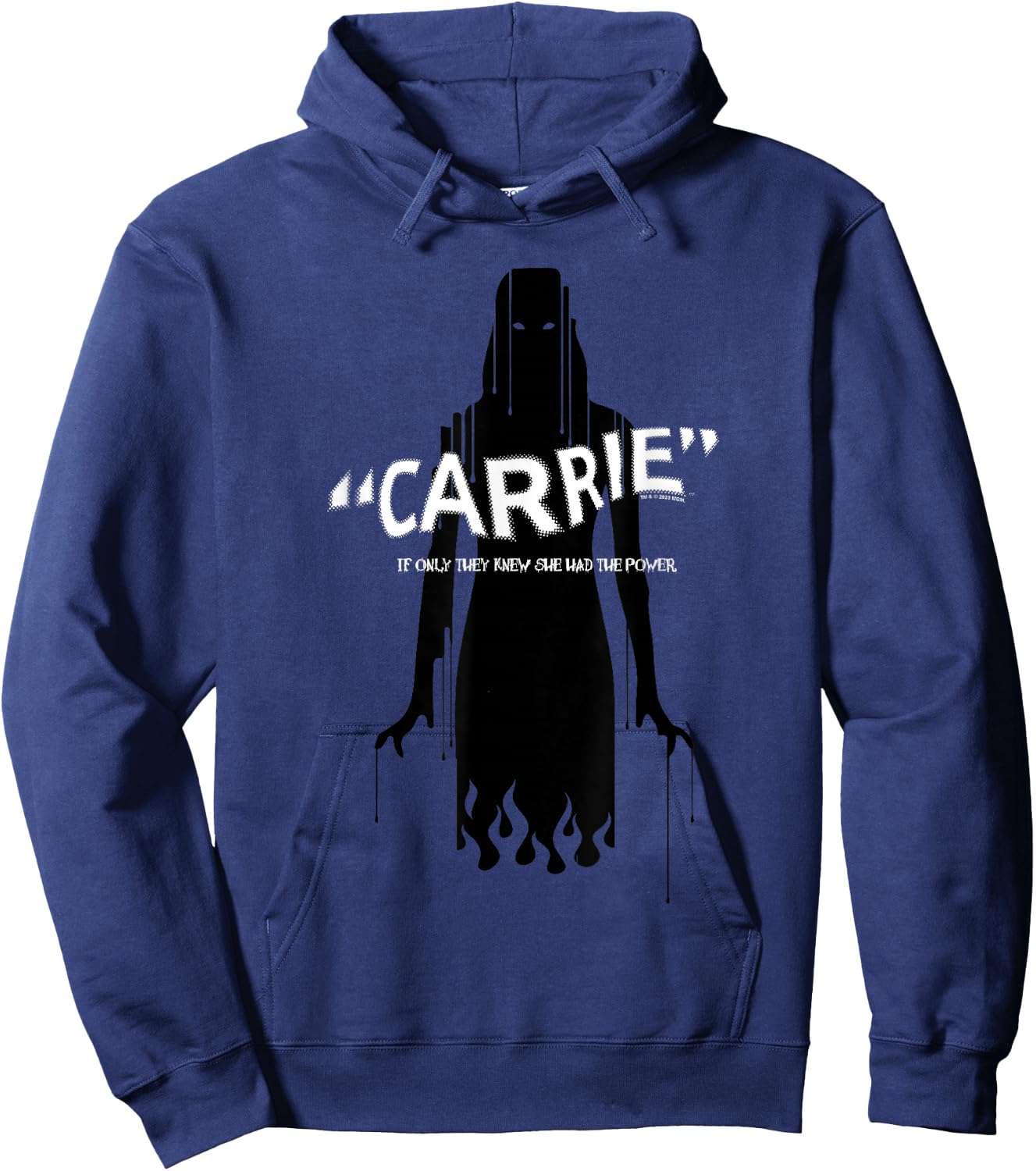Carrie If Only They Knew She Had The Power Evil Silhouette Hoodie - Hoodie | Navy