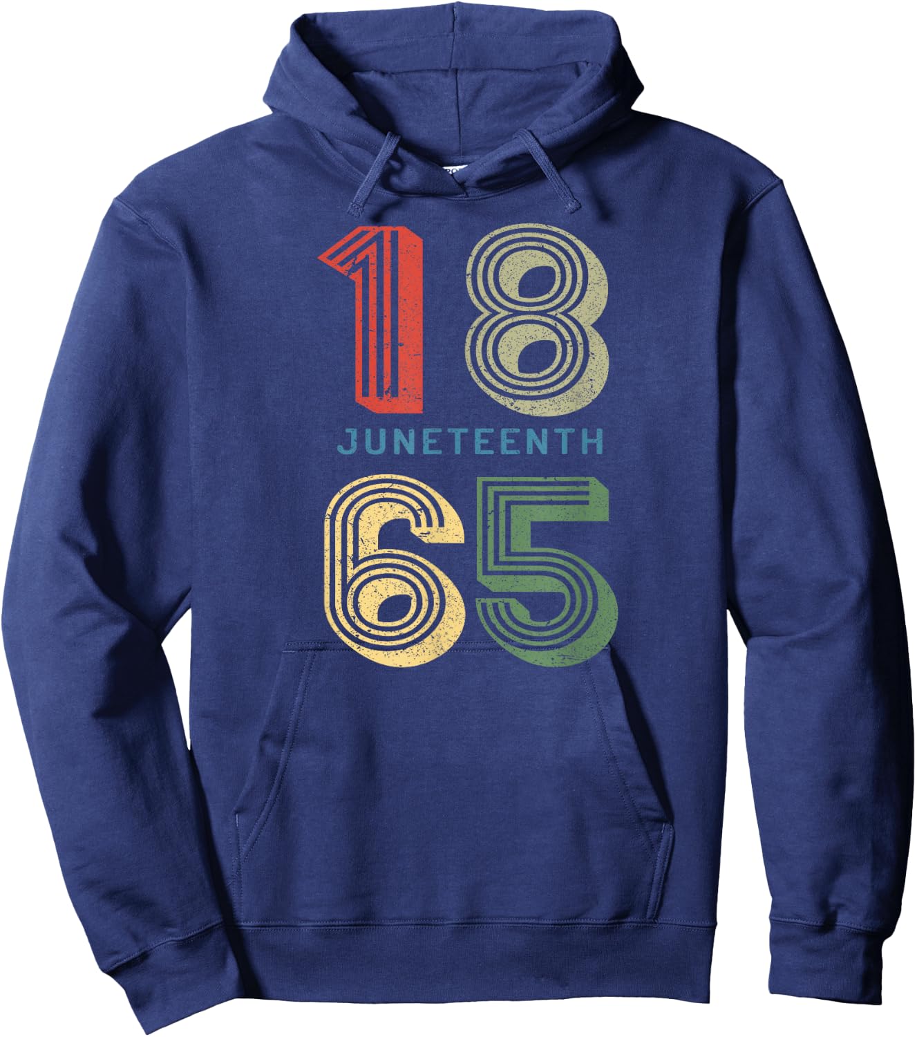 JUNETEENTH Freeish Since 1865 Melanin Ancestor Black History Hoodie - Hoodie | Navy