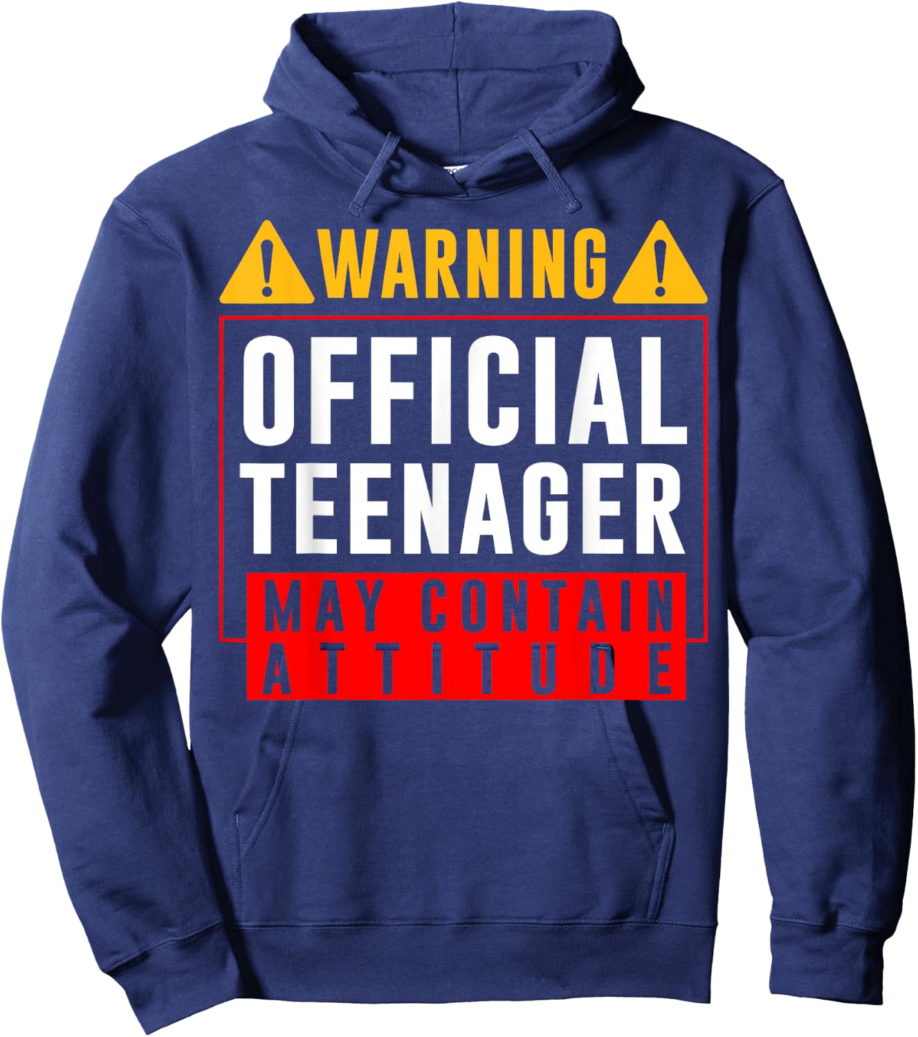Boys and Girls - You are 13 - Sign Warning Offical Teenager Hoodie - Hoodie | Navy