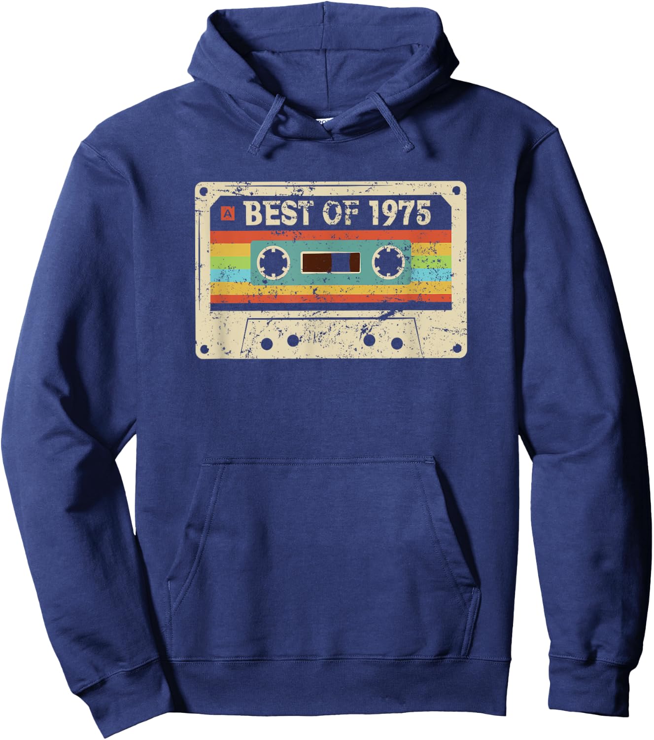 Best 1975 Vintage 50 Year Old Bday Men Women 50th Birthday Hoodie - Hoodie | Navy