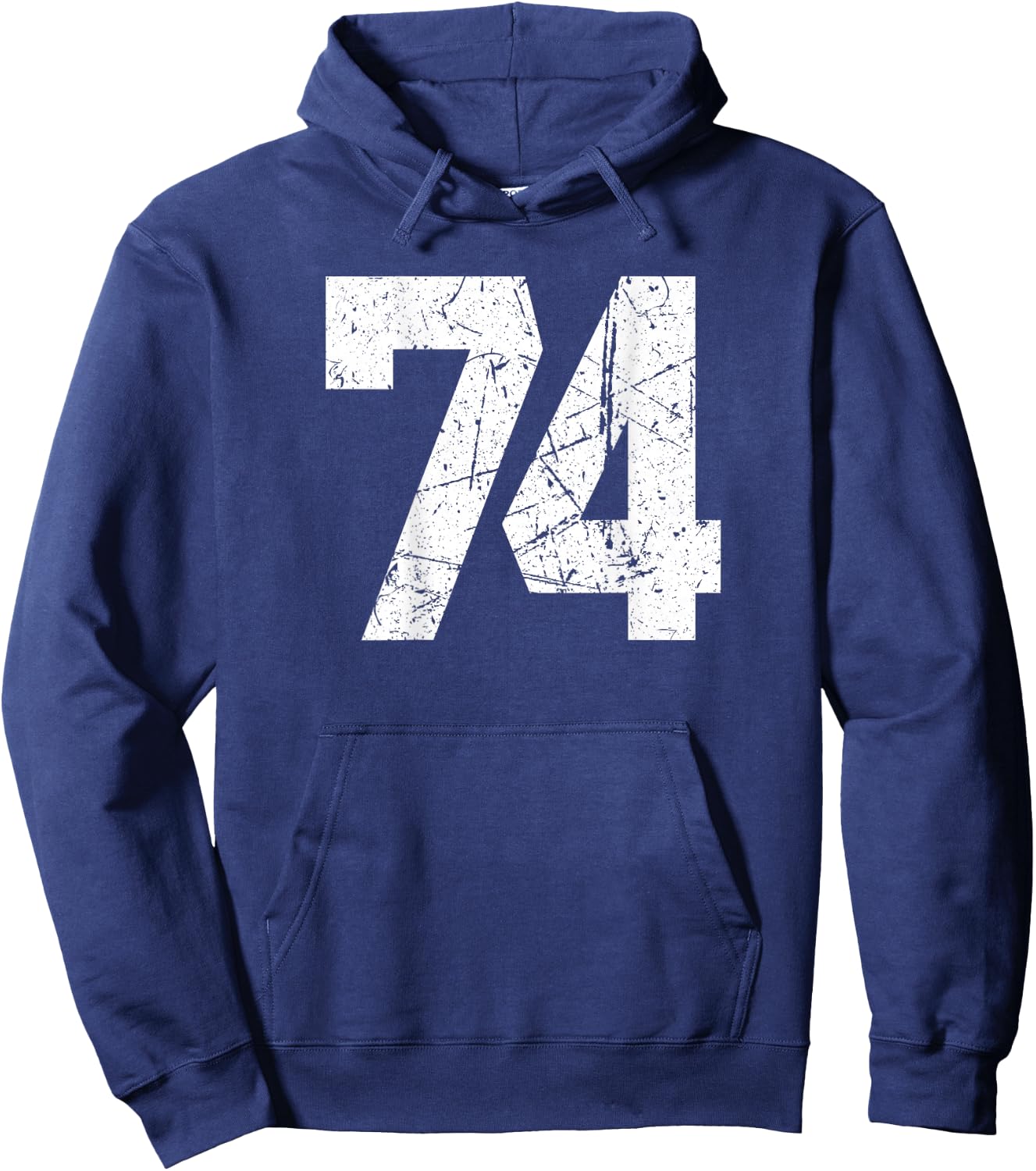 #74 Jersey Uniform Varsity Sports Number, 32nd Birthday Hoodie - Hoodie | Navy