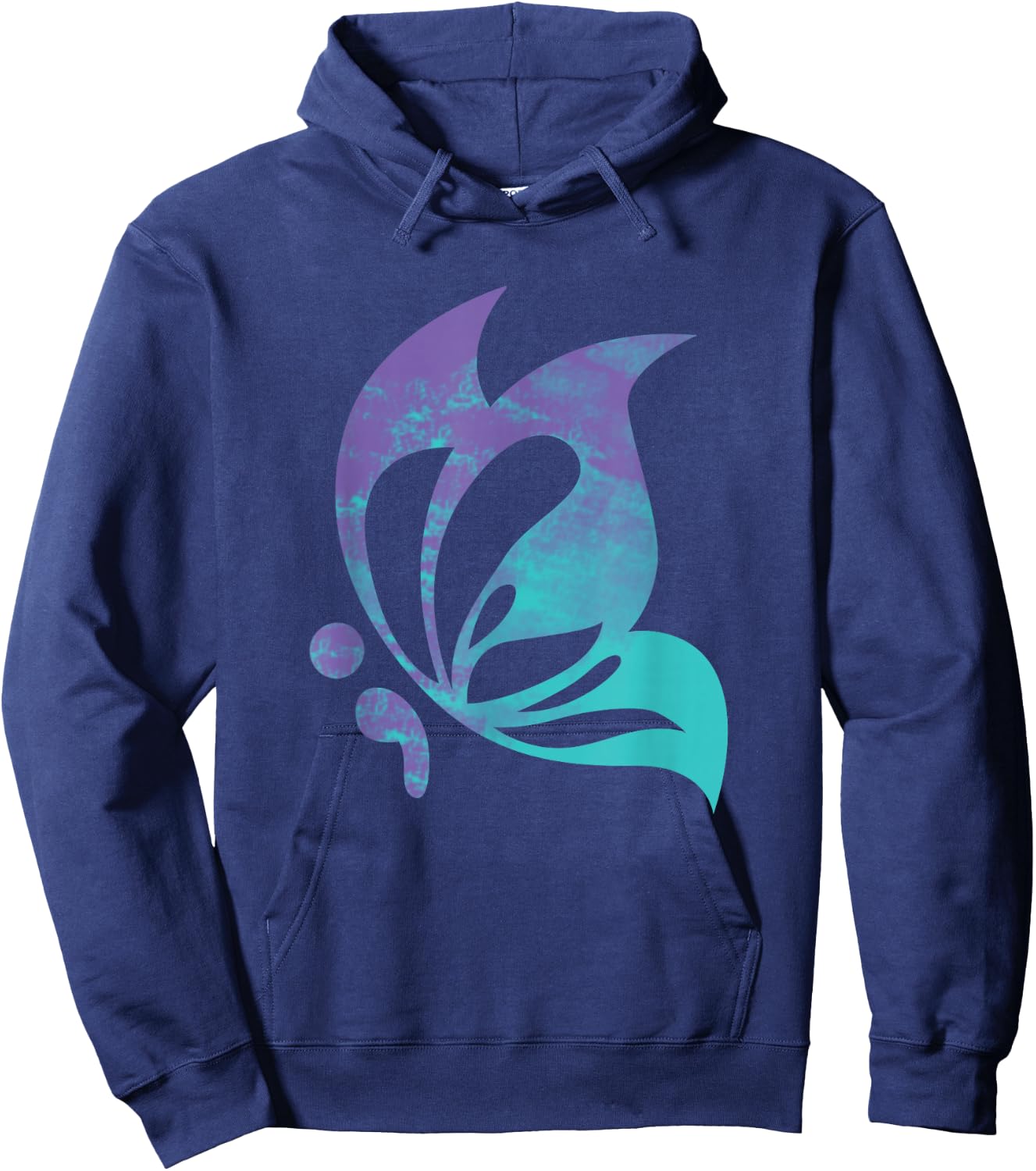 Semicolon Butterfly Mental Suicide Prevention Awareness Hoodie - Hoodie | Navy