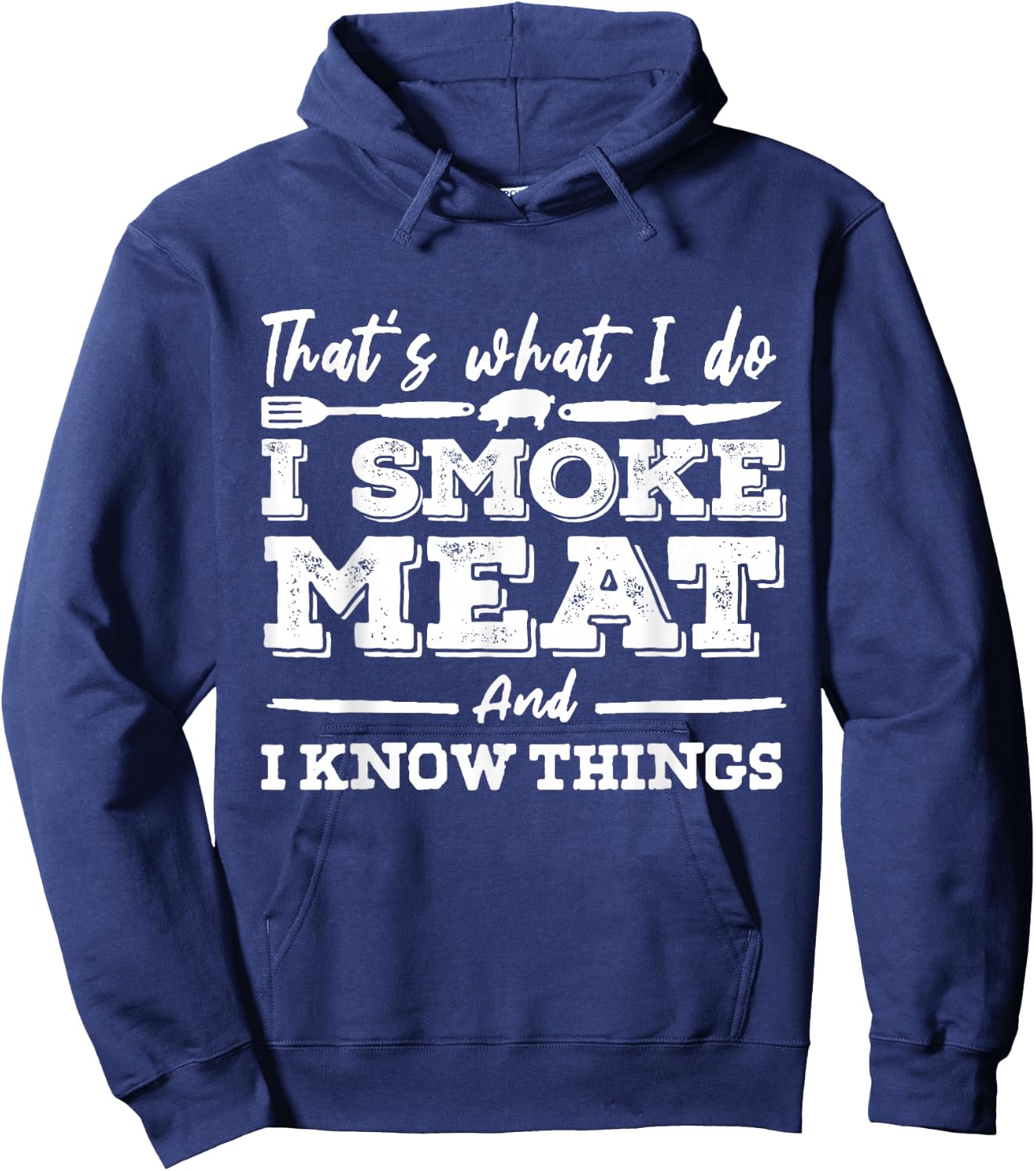 I'D SMOKE THAT - Funny Meat BBQ Season Smoker & Grilling Hoodie - Hoodie | Navy