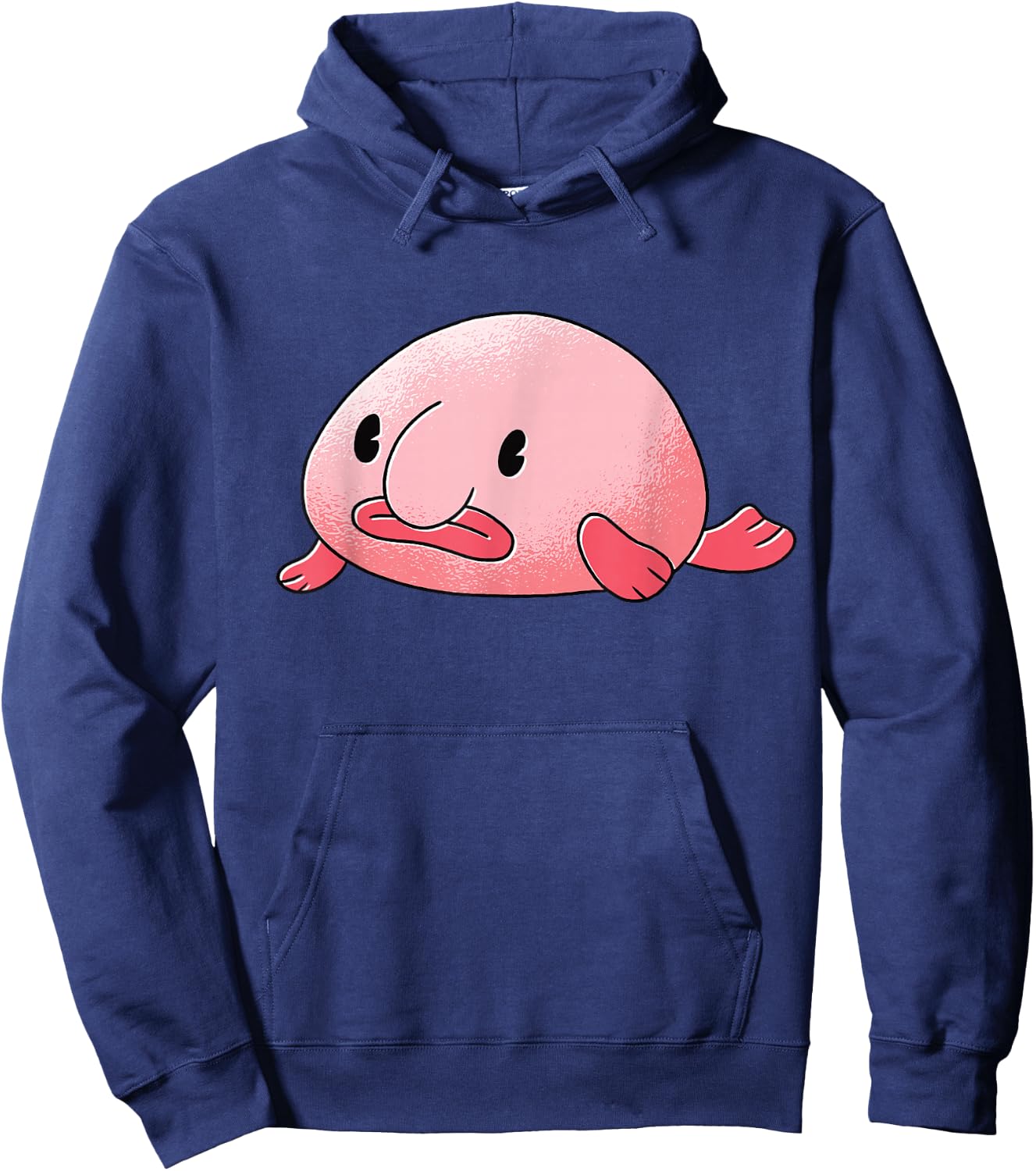 Blobfisch Blob Fish Psychrolutes Marcidus Hoodie - Hoodie | Navy