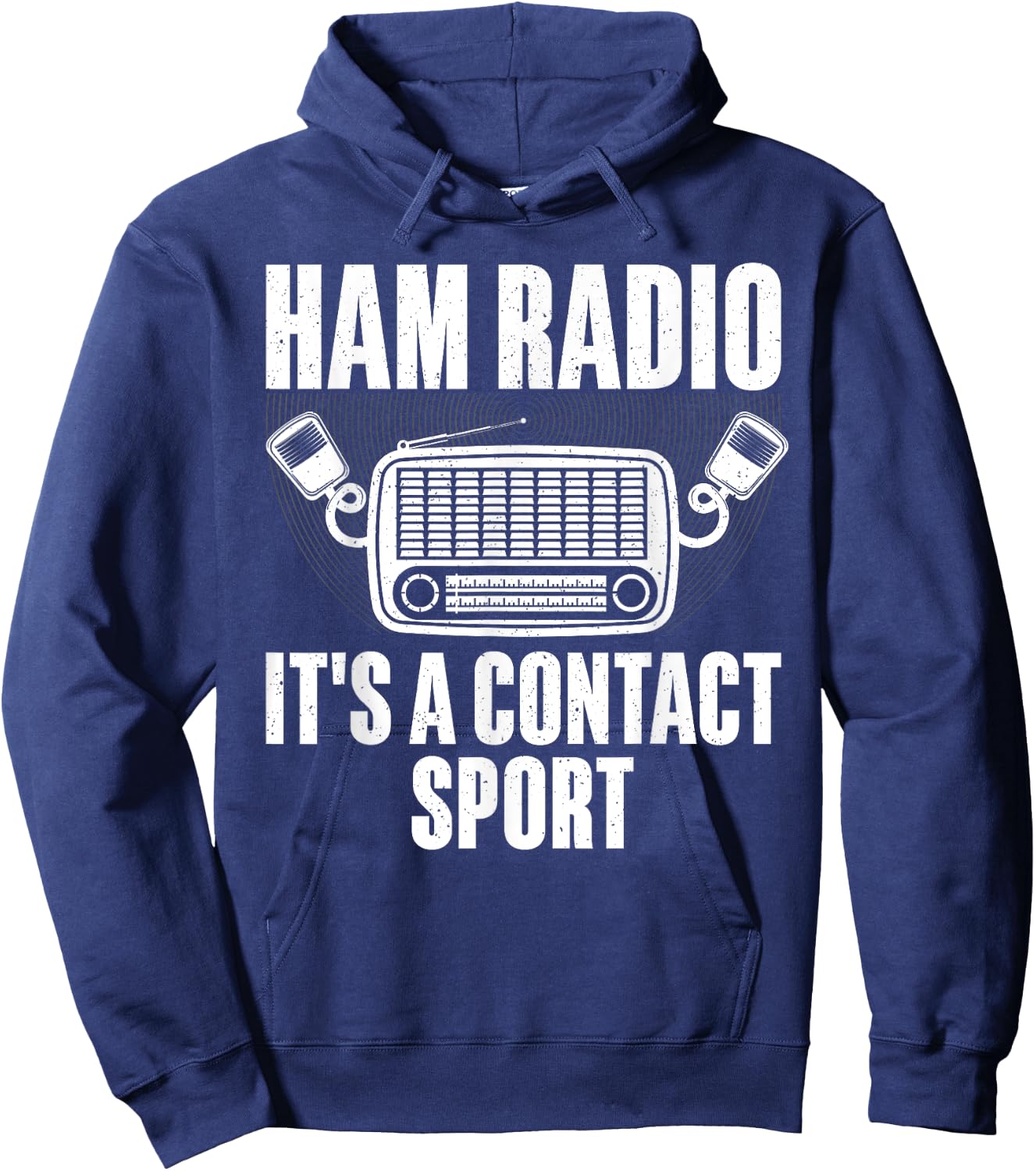 Funny Ham Radio Art Men Women Ham Operator Amateur Radio Hoodie - Hoodie | Navy