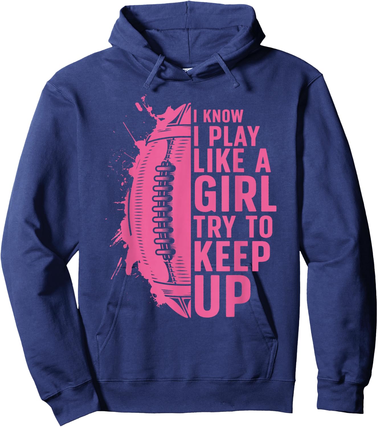 Cool Football Girls Football Player Coach Sports Hoodie - Hoodie | Navy