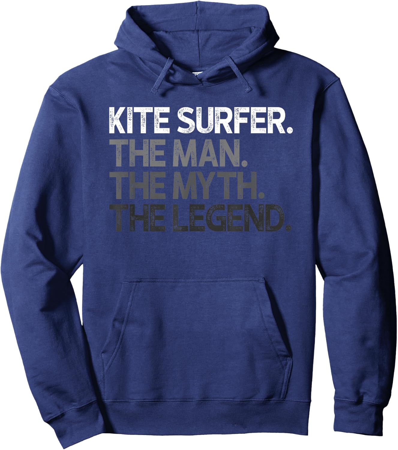 Kite Surfer The Man Myth Legend Gift Hoodie - Hoodie | Navy