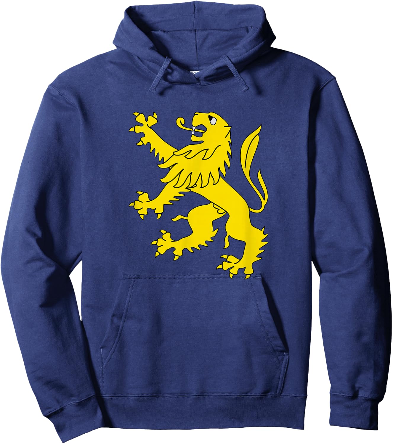 Gold Lion Rampant Hoodie - Hoodie | Navy
