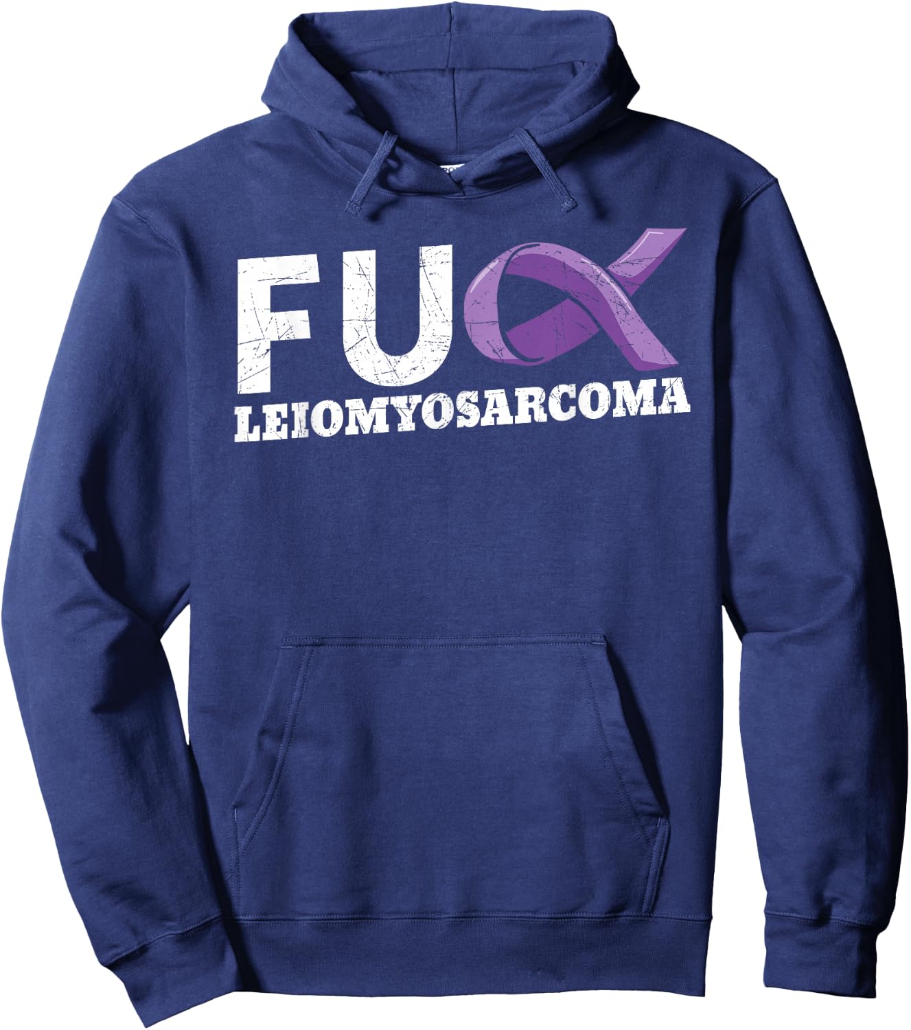 Leiomyosarcoma LMS Rare Cancer Warrior Soft-Tissue Sarcoma Hoodie - Hoodie | Navy