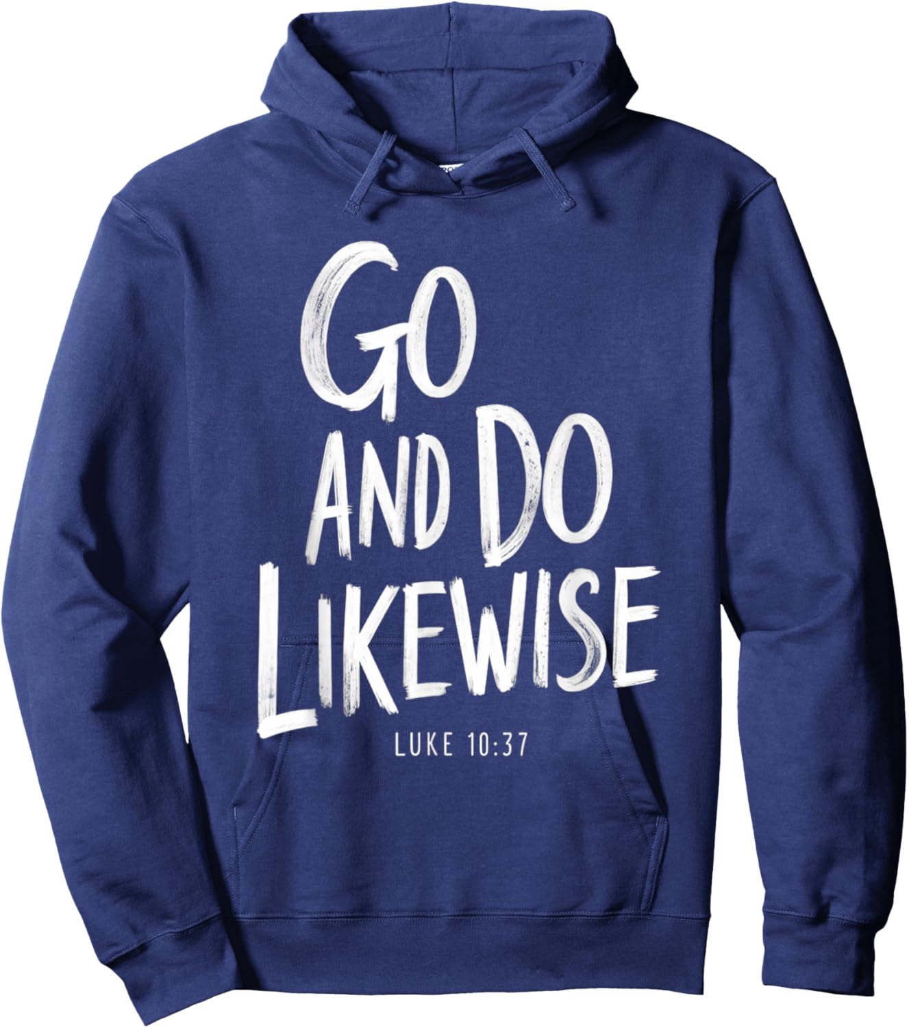 Go and Do Likewise Good Samaritan Jesus Parable Christian Hoodie - Hoodie | Navy