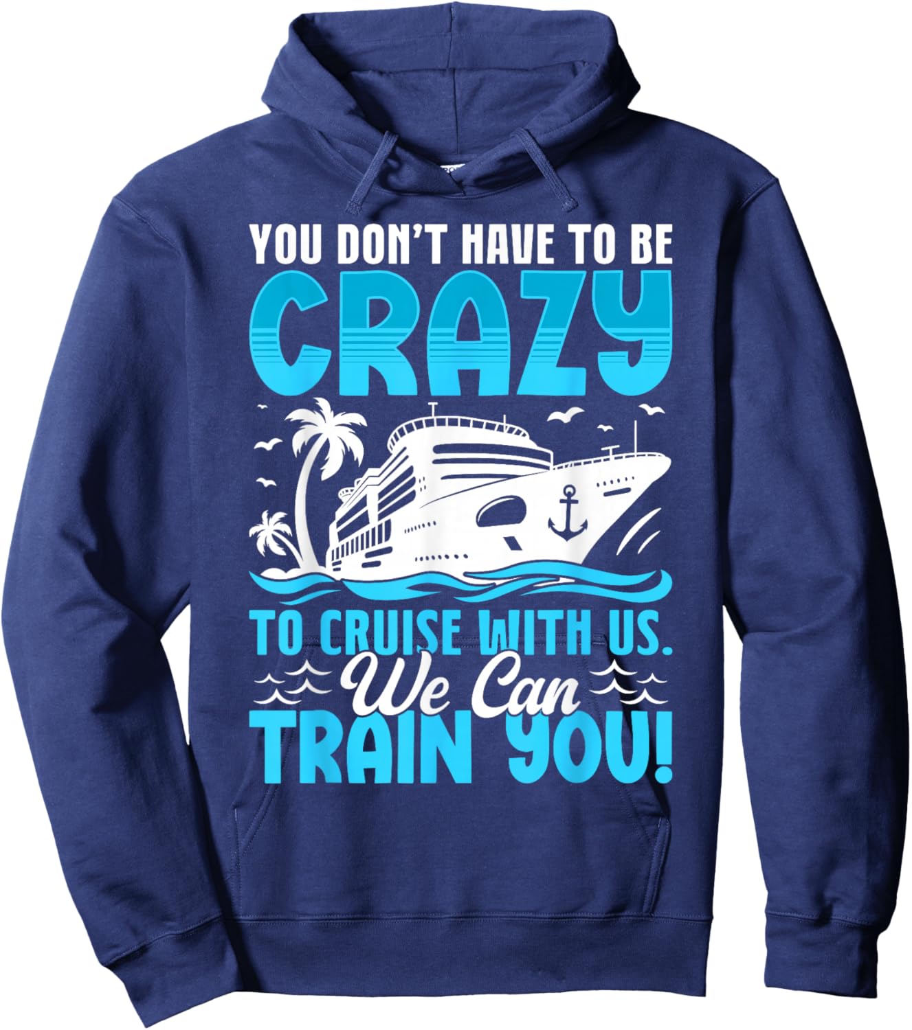 Cruise Ship Family Cruise Vacation Matching Couple Funny Hoodie - Hoodie | Navy
