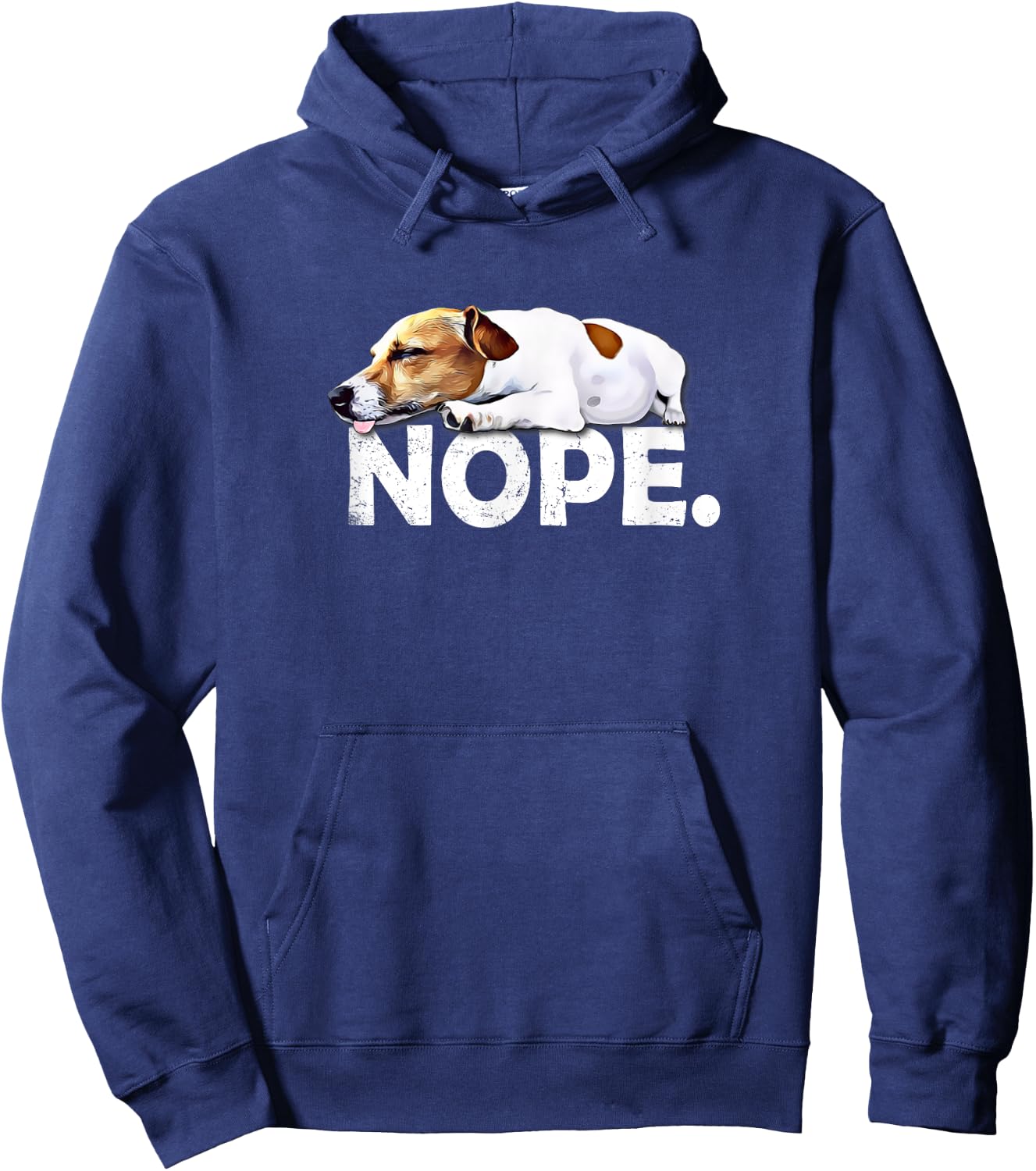 NOPE JRT Dog Lover Jack Russell Men Women Girls Kids Hoodie - Hoodie | Navy