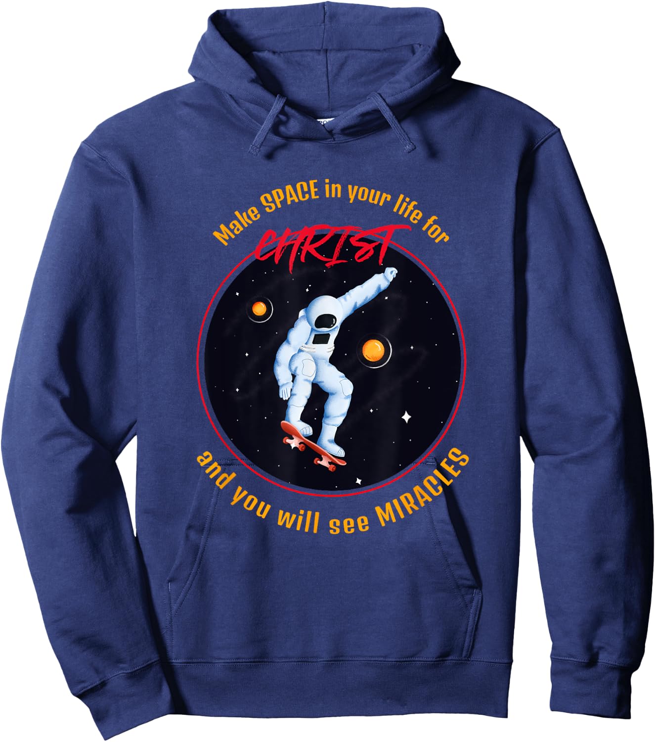 Make Space in Your Life for Christ Hoodie - Hoodie | Navy