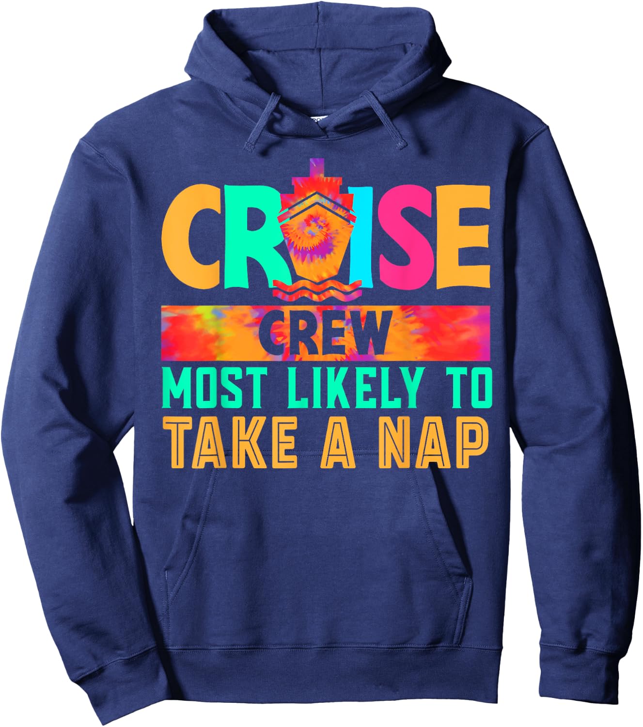 Cruise Crew Most Likely to Take A Nap Hippie Hoodie - Hoodie | Navy