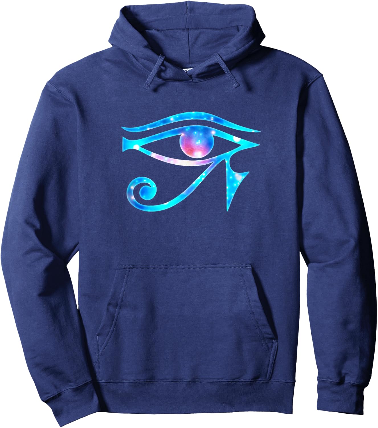 GALAXY STYLE by yuma Eye of Horus Egyptian Protection Symbol Lucky Charms Hoodie - Hoodie | Navy