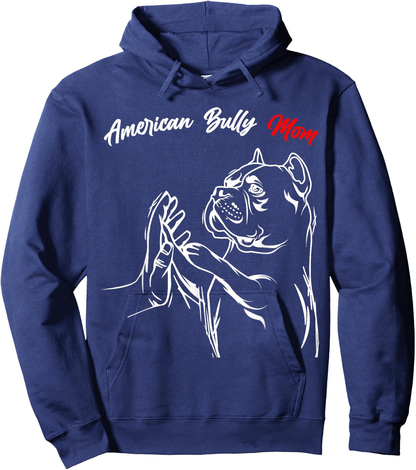 American Bully Mom Dogs, Mum, Wife, Women Hoodie - Hoodie | Navy