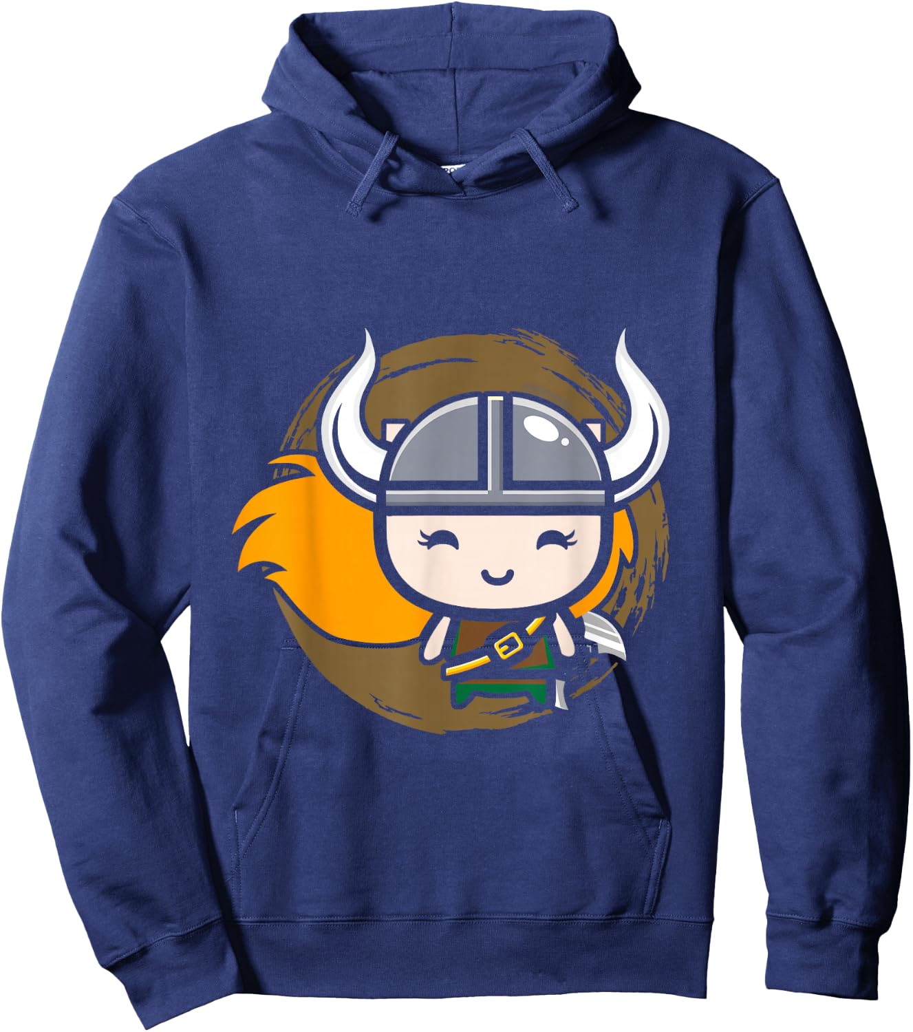 Cute Little Viking Girl Hoodie - Hoodie | Navy