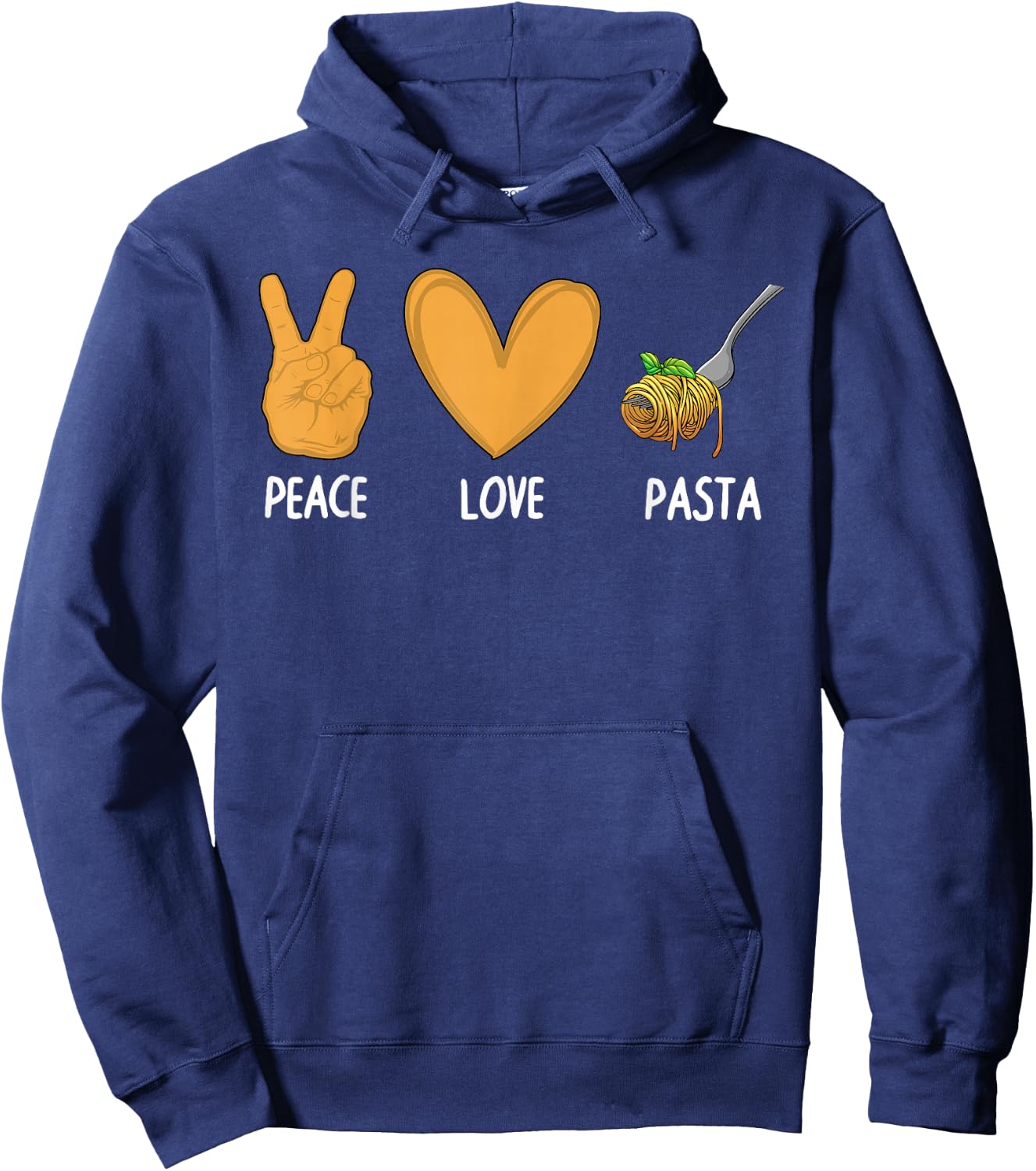 Funny Pasta Art Women Italian Food Italy Pasta Lover Hoodie - Hoodie | Navy