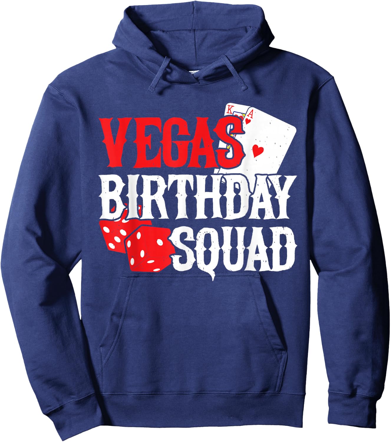 Las Vegas Birthday - Party in Vegas - Vegas Birthday Squad Hoodie - Hoodie | Navy