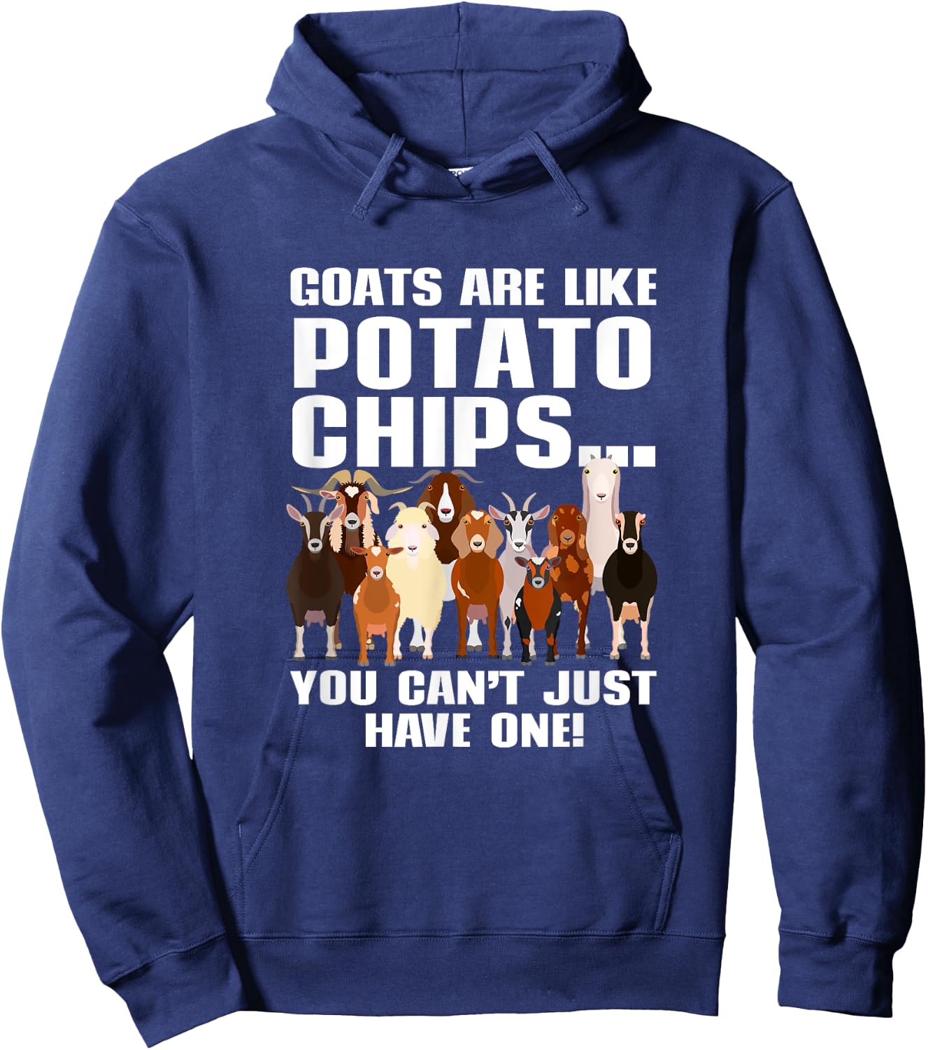 Goat Lovers Shirt | Farm Apparel Meme Pun Funny Goat Hoodie - Hoodie | Navy