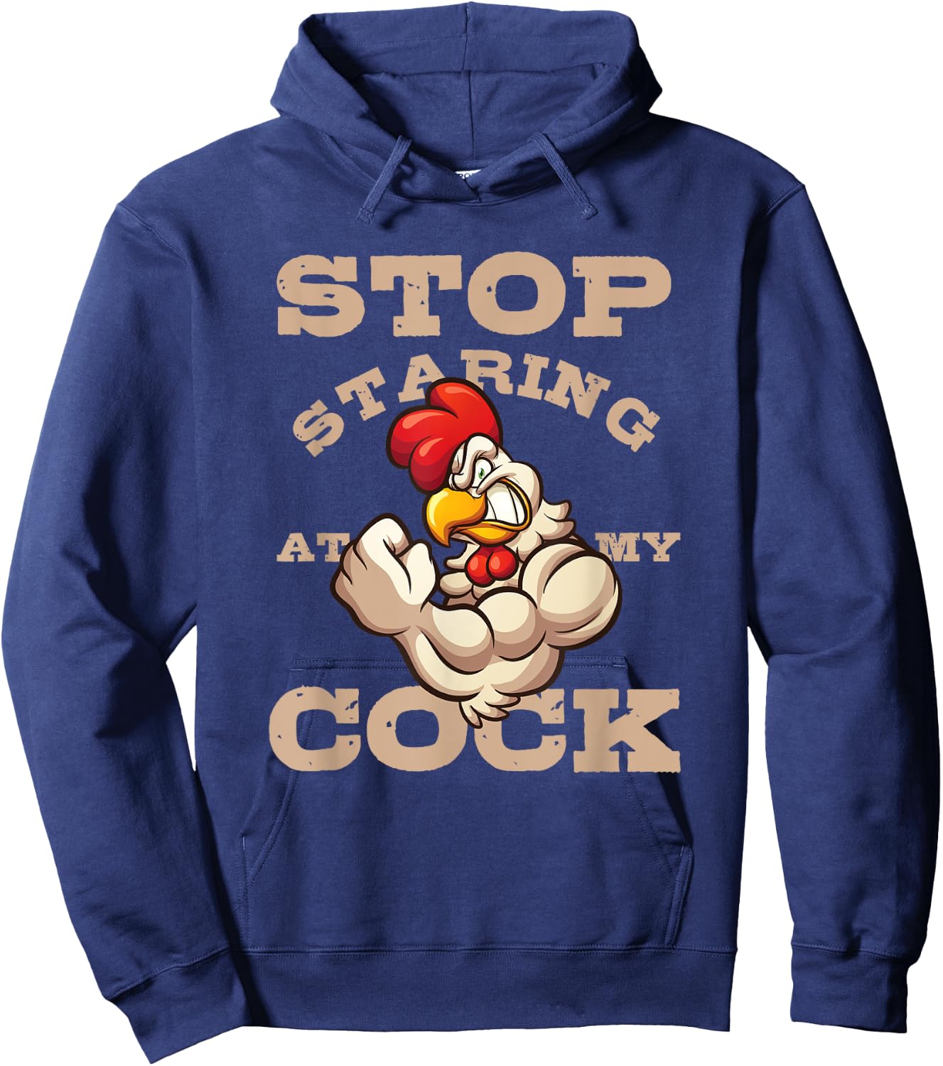 Chef Chef Staring Chicken Rooster Farmer Bird Gift Hoodie - Hoodie | Navy