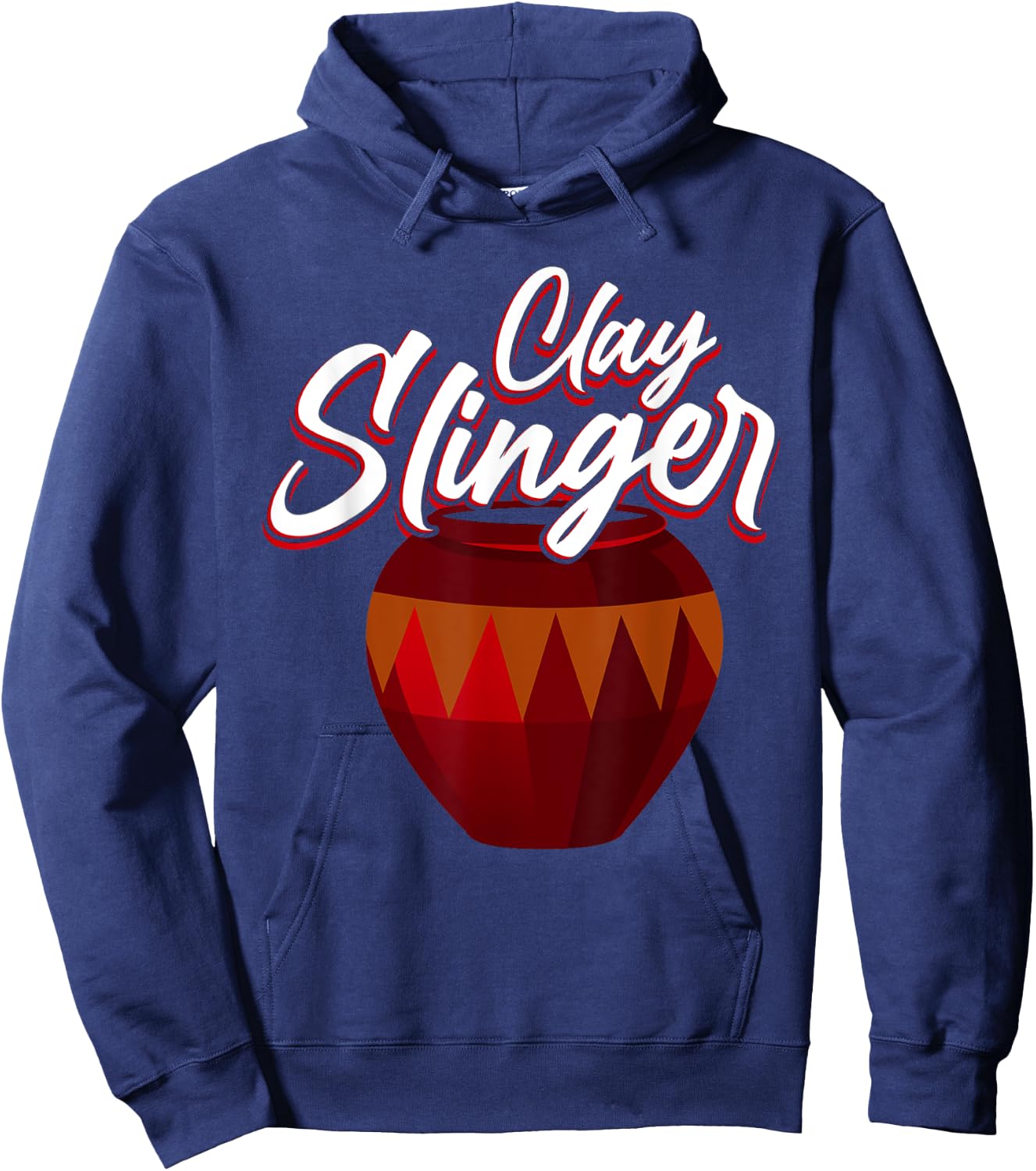 Clay Slinger - Pottery Lover Design for Ceramic Artists Hoodie - Hoodie | Navy