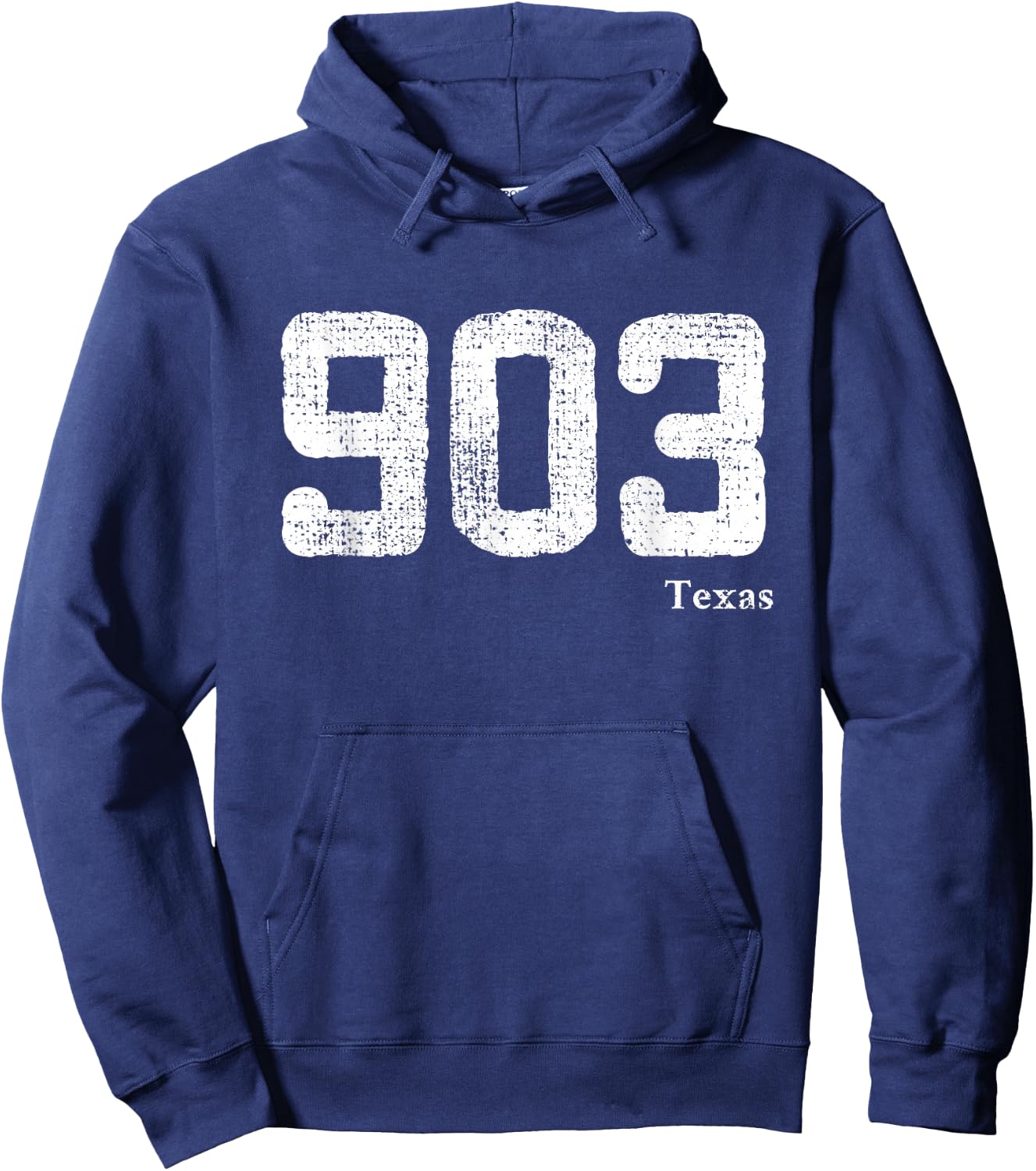 903 Area Code Texas Hoodie - Hoodie | Navy