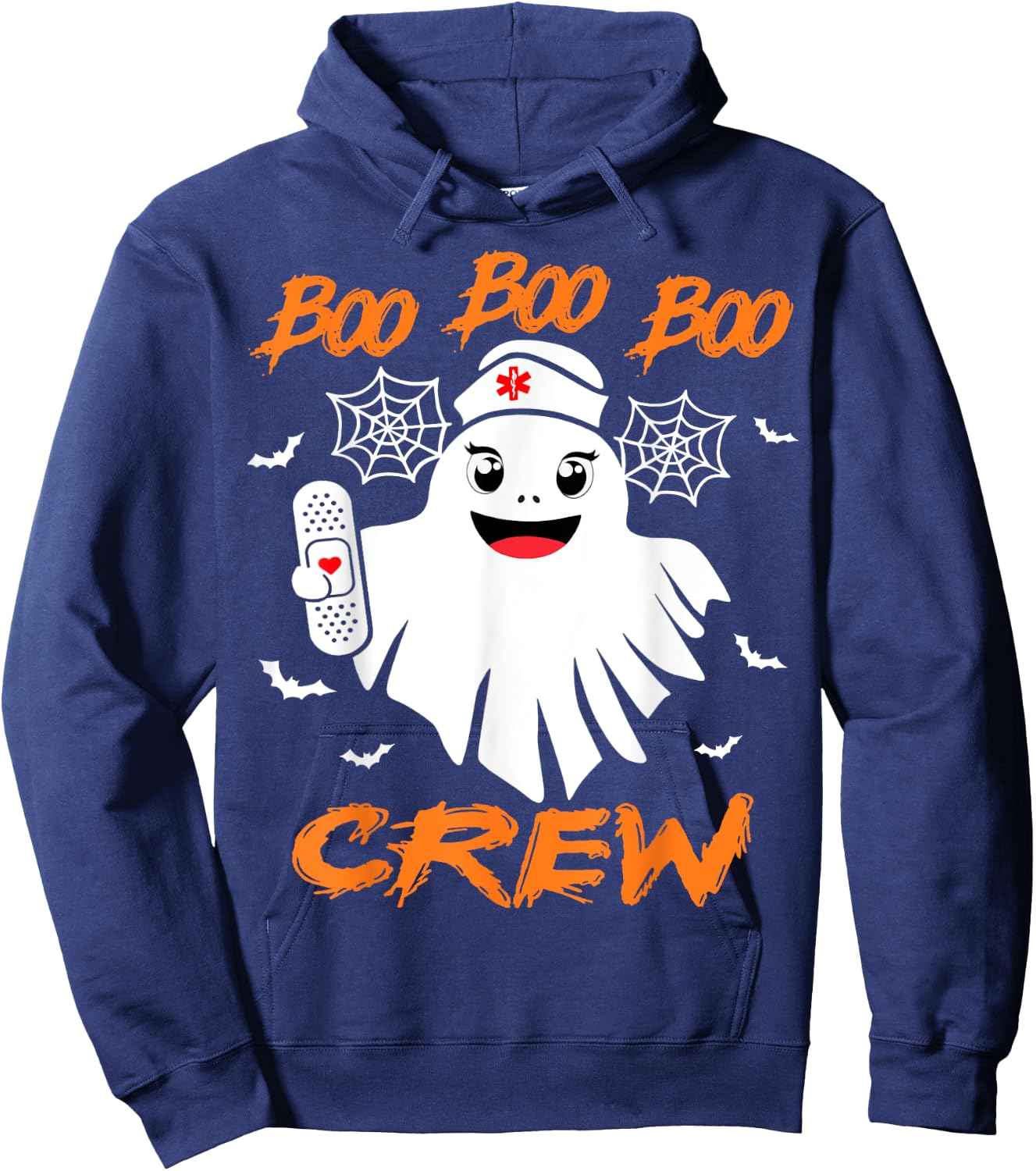 Boo Boo Crew Nurse Halloween Nurse Hoodie - Hoodie | Navy