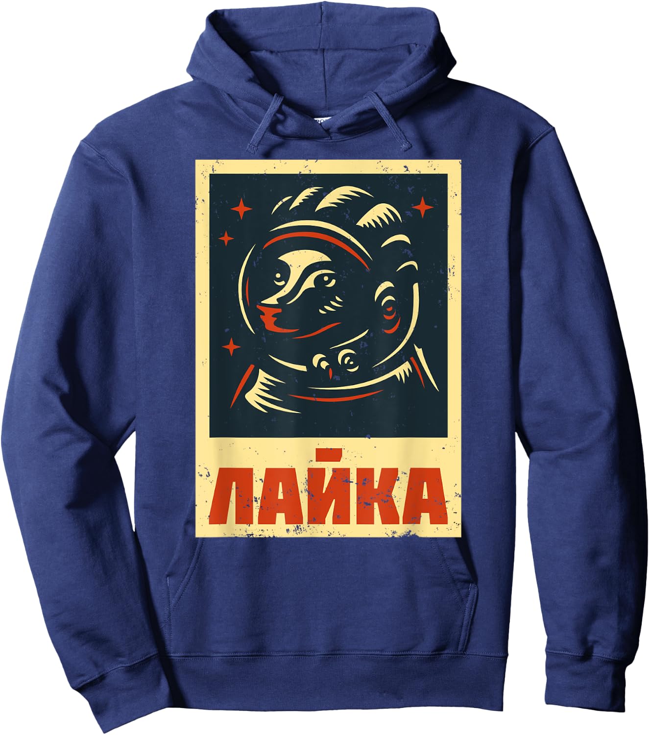Laika Dog Sputnik Space Space Travel USSR Gift Women Hoodie - Hoodie | Navy