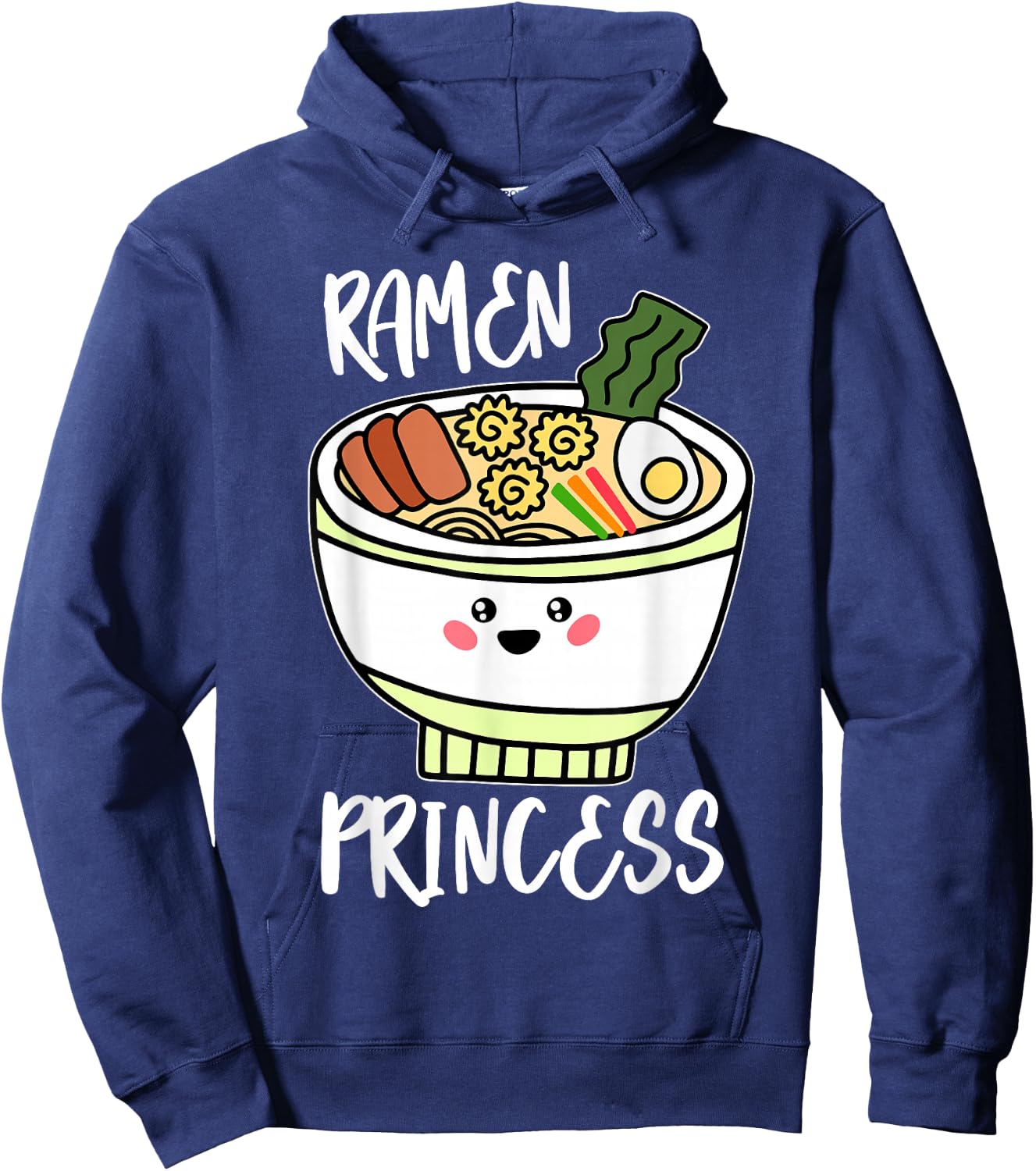 Ramen Princess Cute Kawaii Asian Noodle Girls Gift Hoodie - Hoodie | Navy