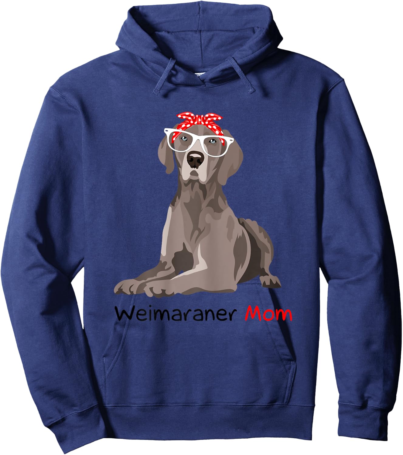 Weimaraner Mom Bandana Weimaraner Dog Hoodie - Hoodie | Navy