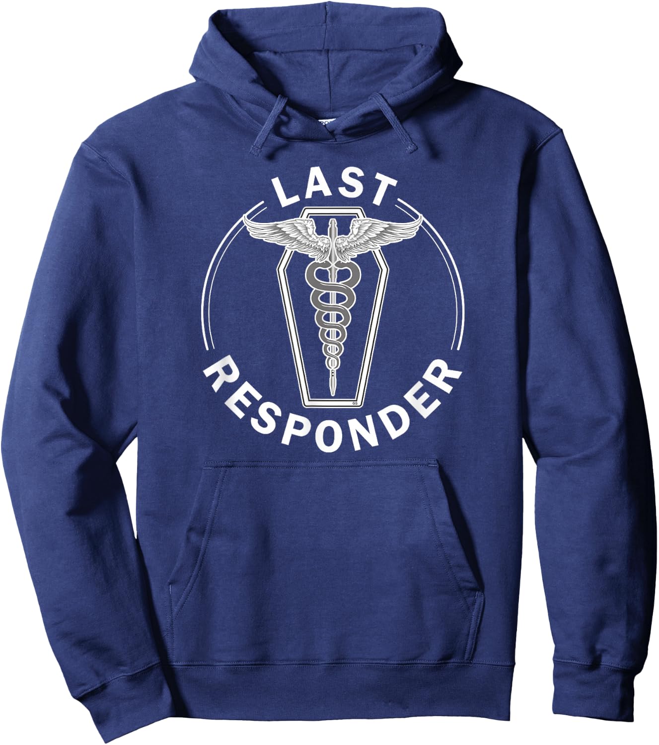 Last Responder Trocar Caduceus Mortician Hoodie - Hoodie | Navy