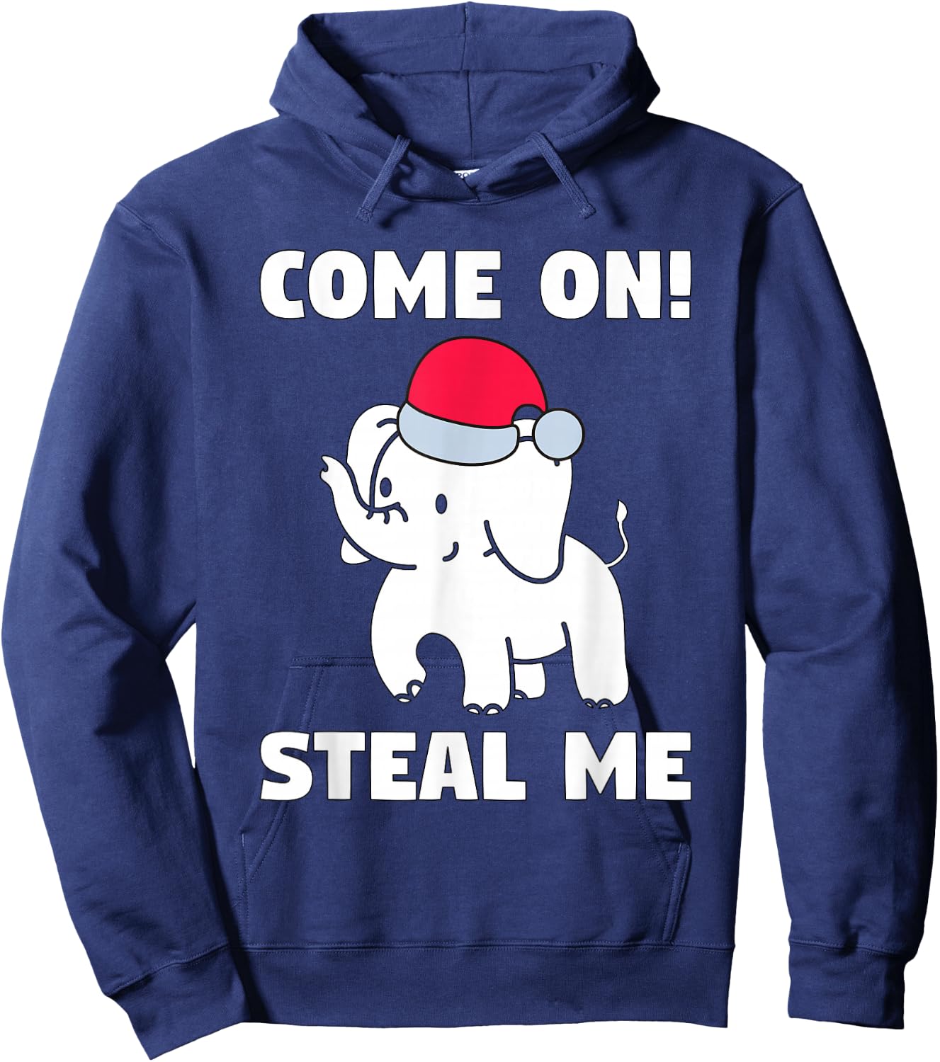 Come on! Steal me - White elephant in Office Party Hoodie - Hoodie | Navy