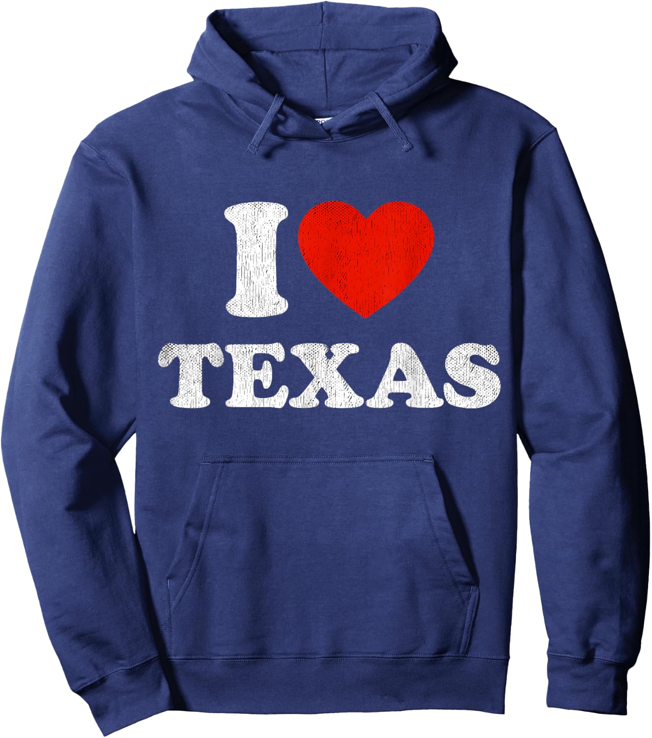 I Love Texas Top Red Heart Shirt TX State Souvenir Hoodie - Hoodie | Navy