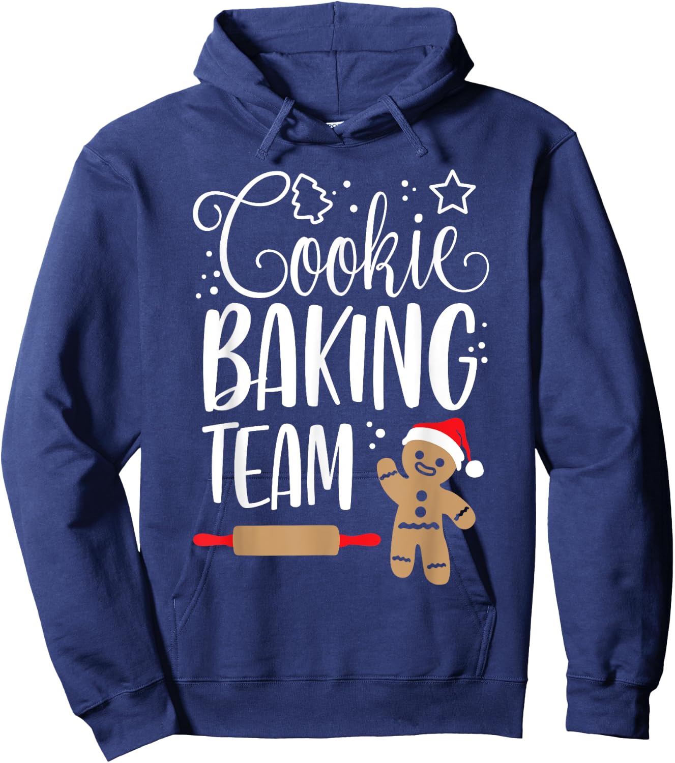 Cookie Baking Team Christmas Squad Xmas Crew m Gingerbread Hoodie - Hoodie | Navy