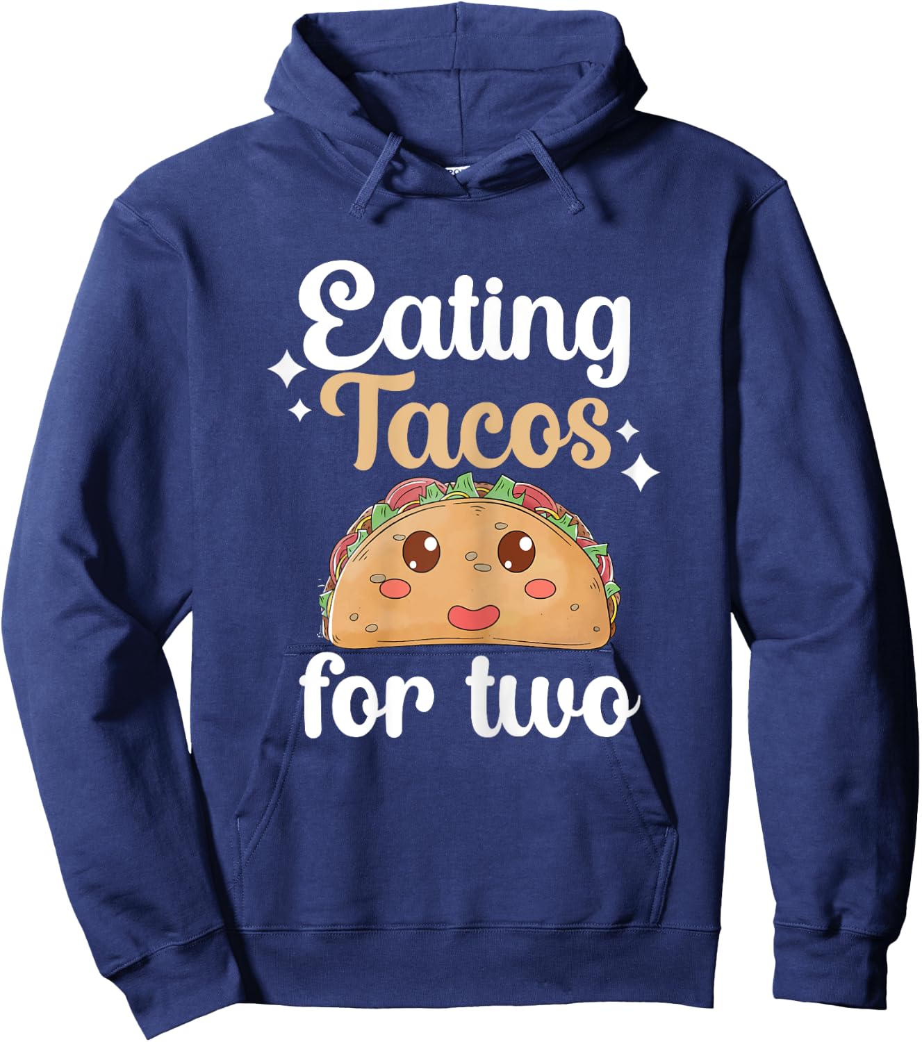 Eating tacos for two maternity Hoodie - Hoodie | Navy