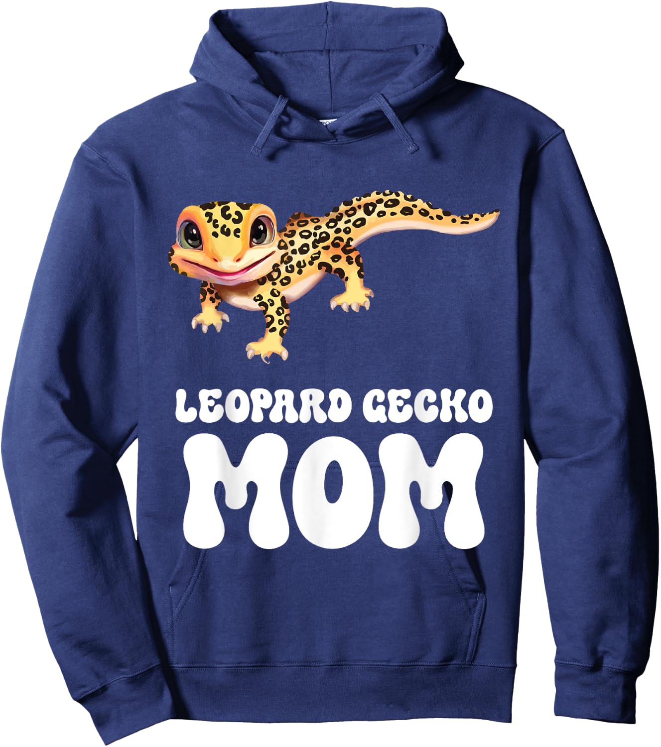 Leopard Gecko Mom Reptile Gecko Animal Cute Leopard Gecko Hoodie - Hoodie | Navy